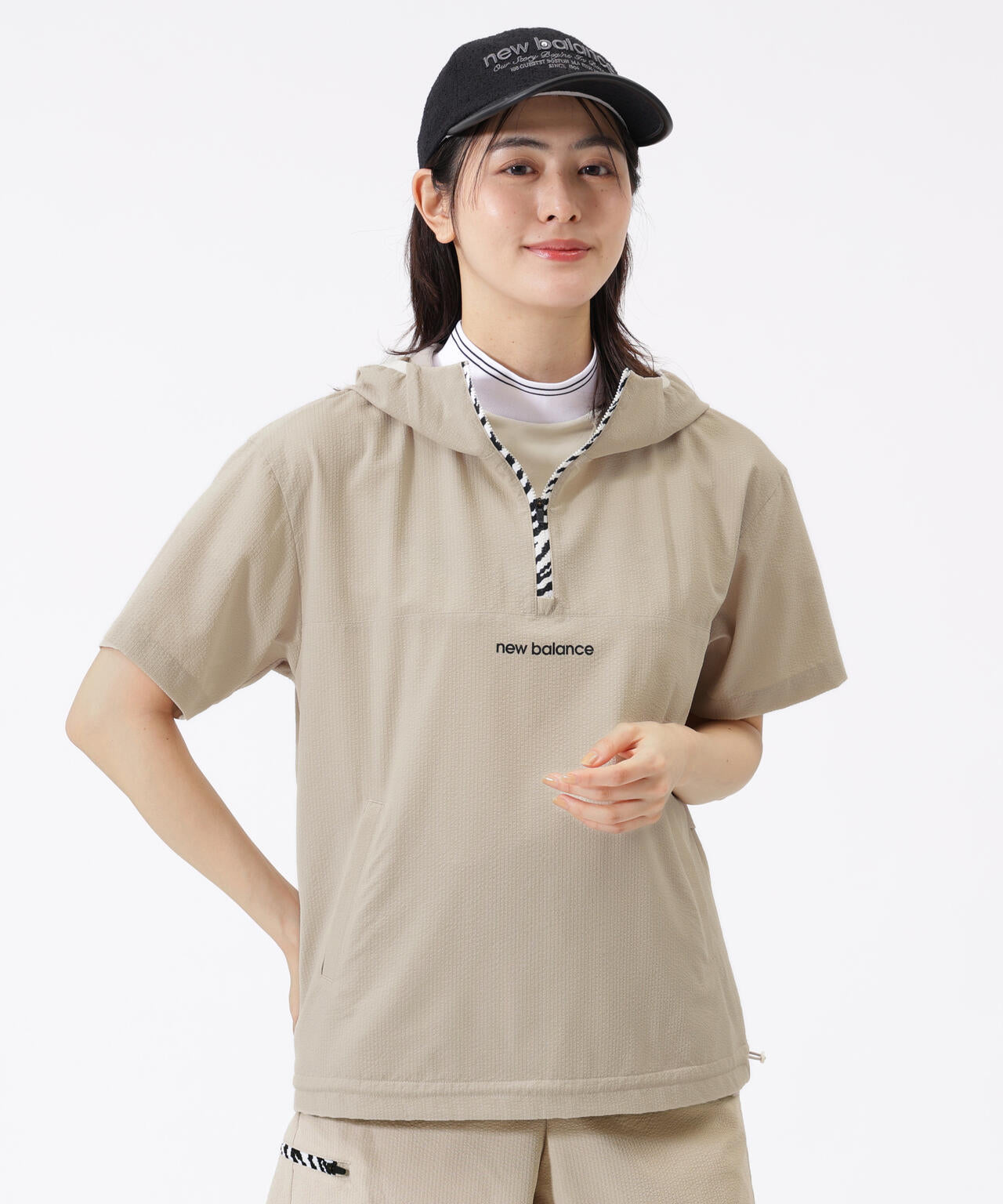 ハーフジップ プルオーバーフーディー (WOMENS) | new balance golf