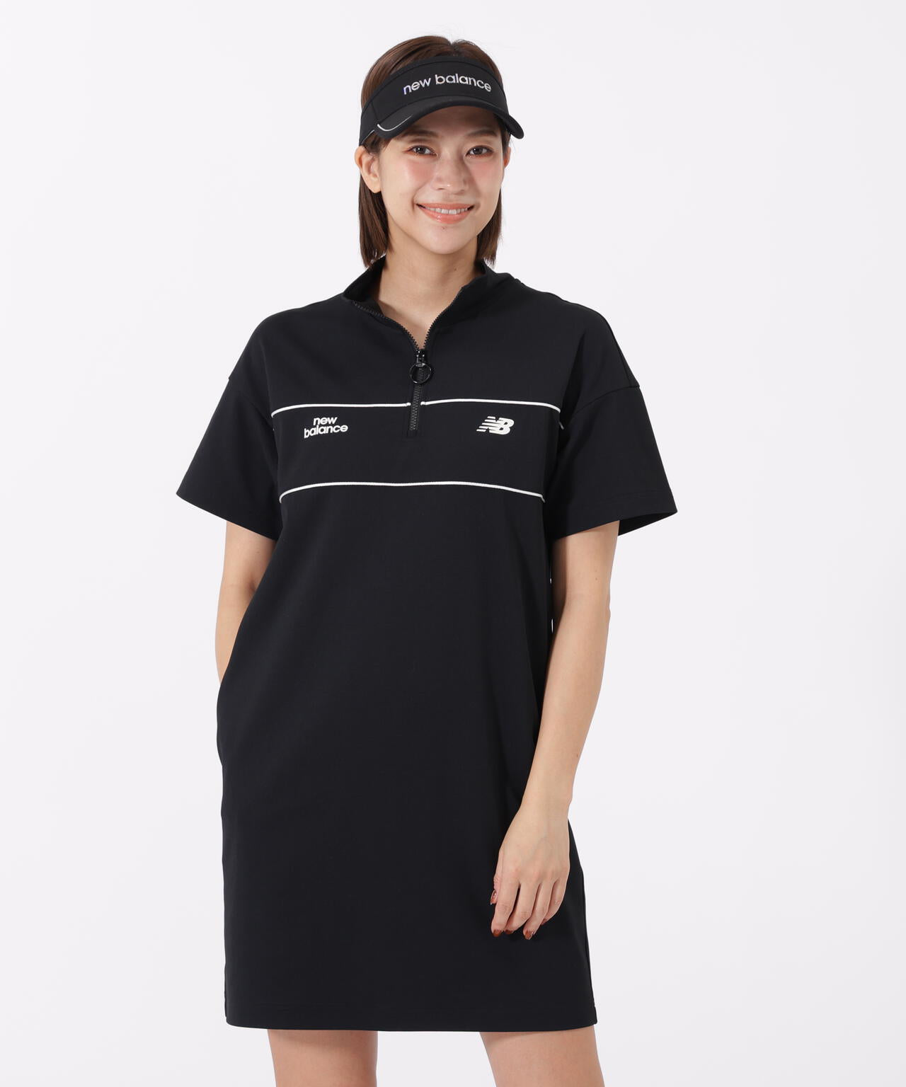 newbalance ニューバランス　ワンピース　ゴルフ スウェット ハーフジップ ワンピース (WOMENS) | new balance golf