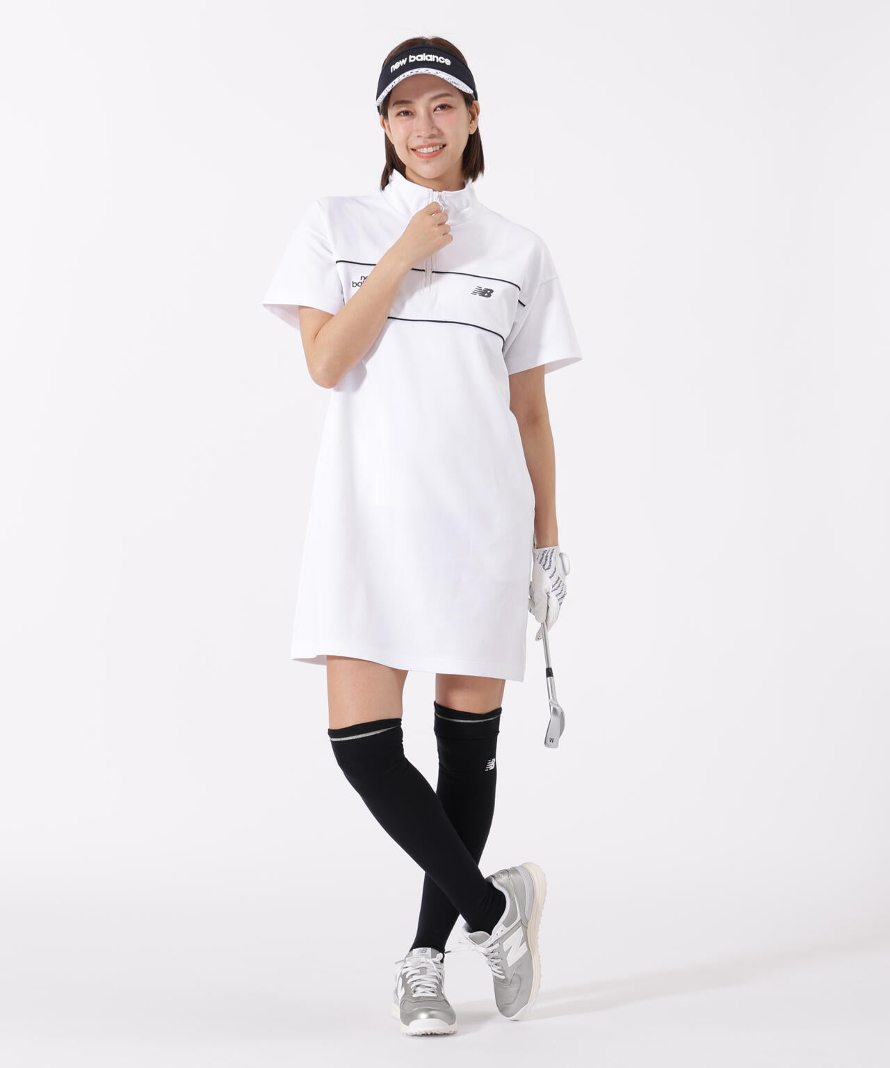 スウェット ハーフジップ ワンピース (WOMENS) | new balance golf