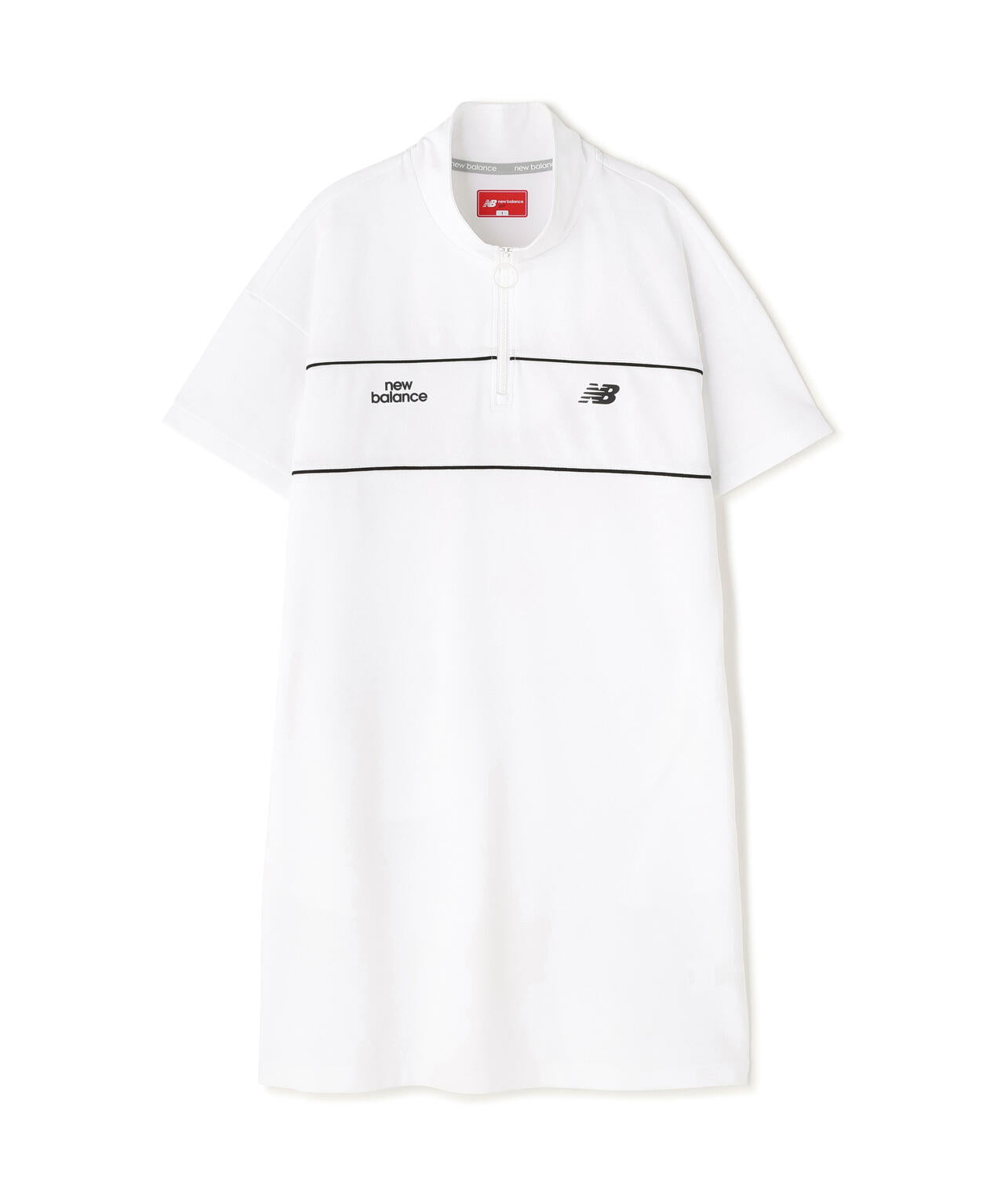 New Balance Golf ハーフジップワンピース M ホワイト スウェット ハーフジップ ワンピース (WOMENS) | new balance golf