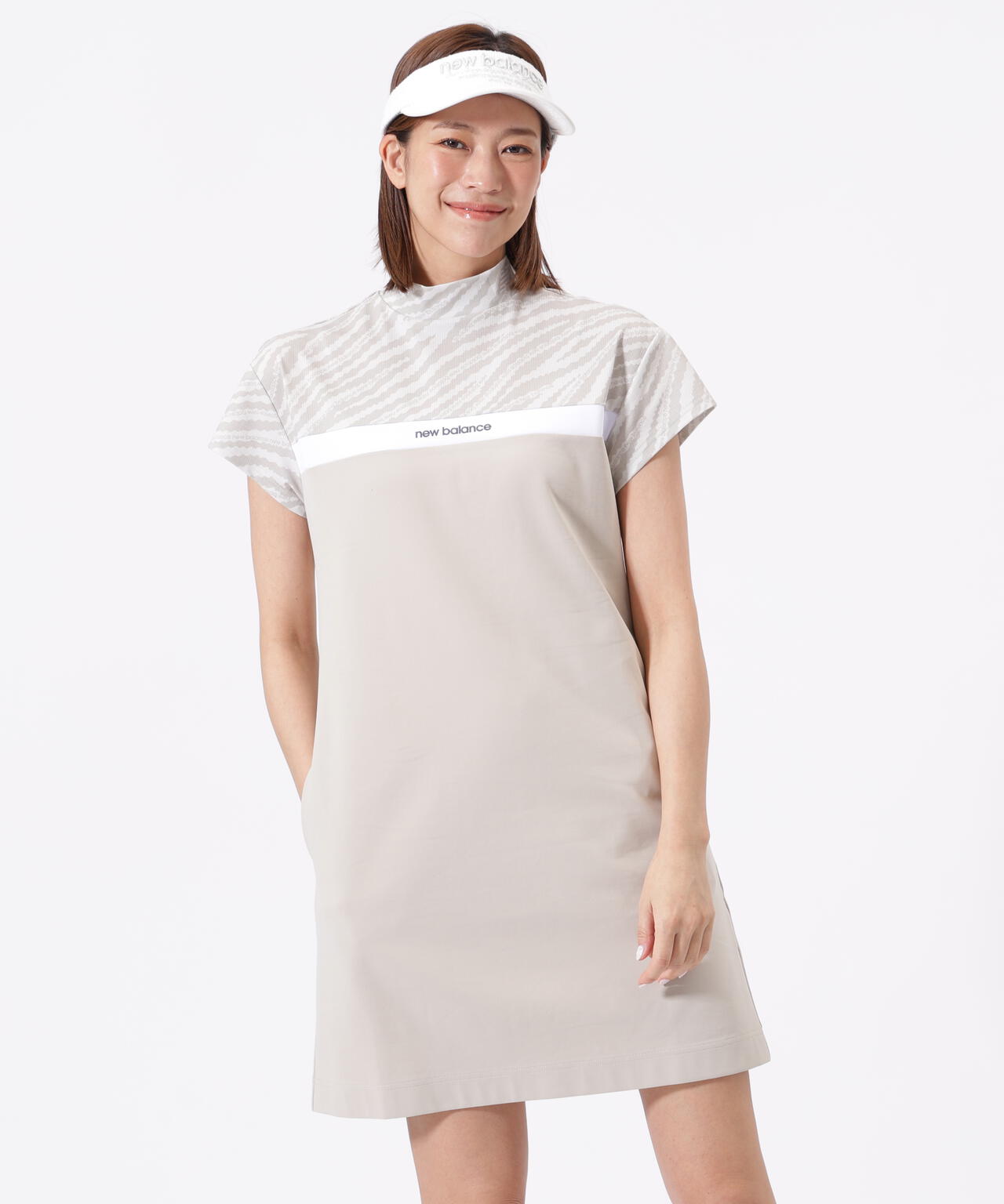 半袖 モックネック ワンピース (WOMENS) | new balance golf