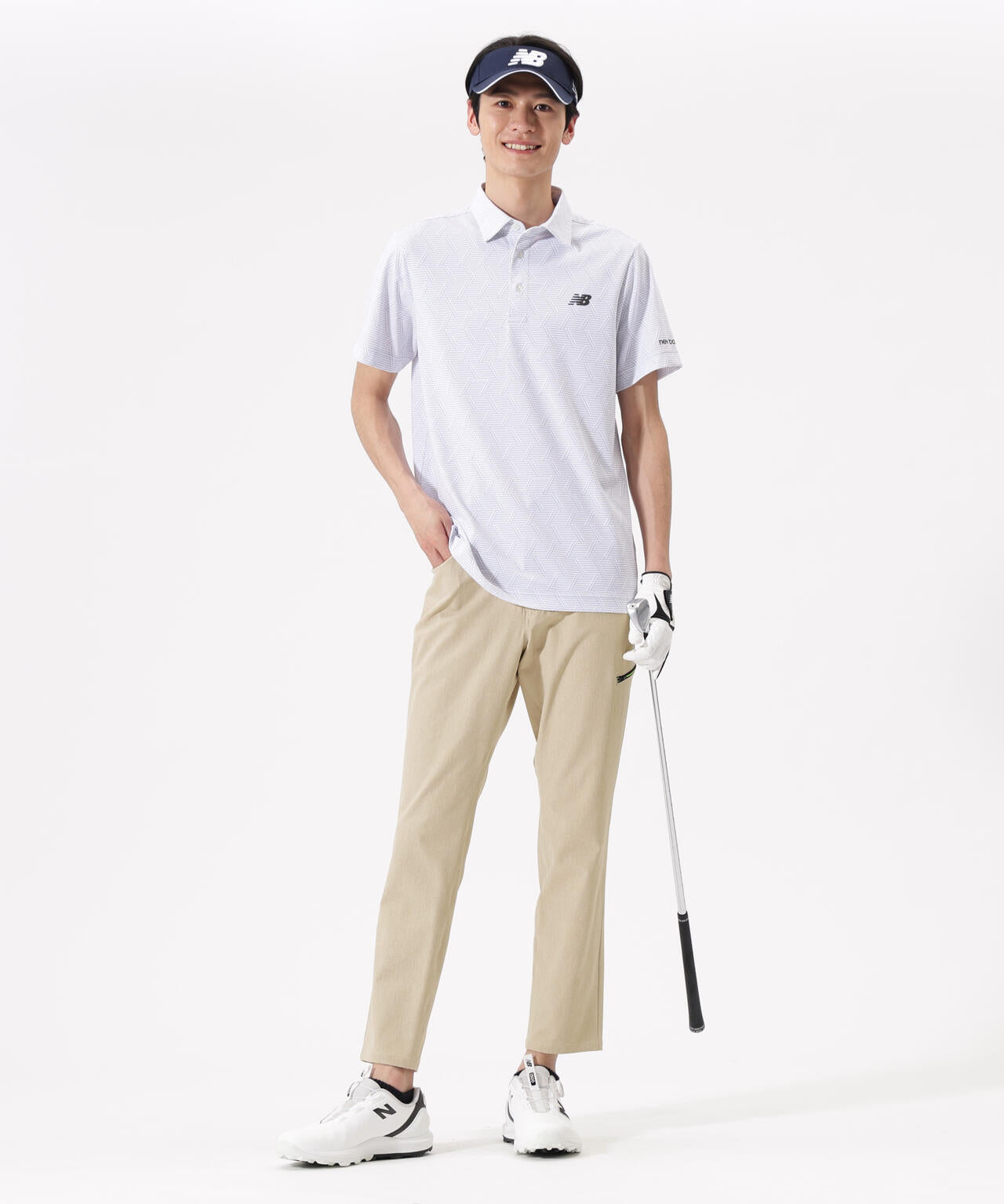 ニューバランス ゴルフウェア4点セット (春夏用) 4WAYストレッチ 撥水 UV テーパード ロングパンツ (MENS) | new