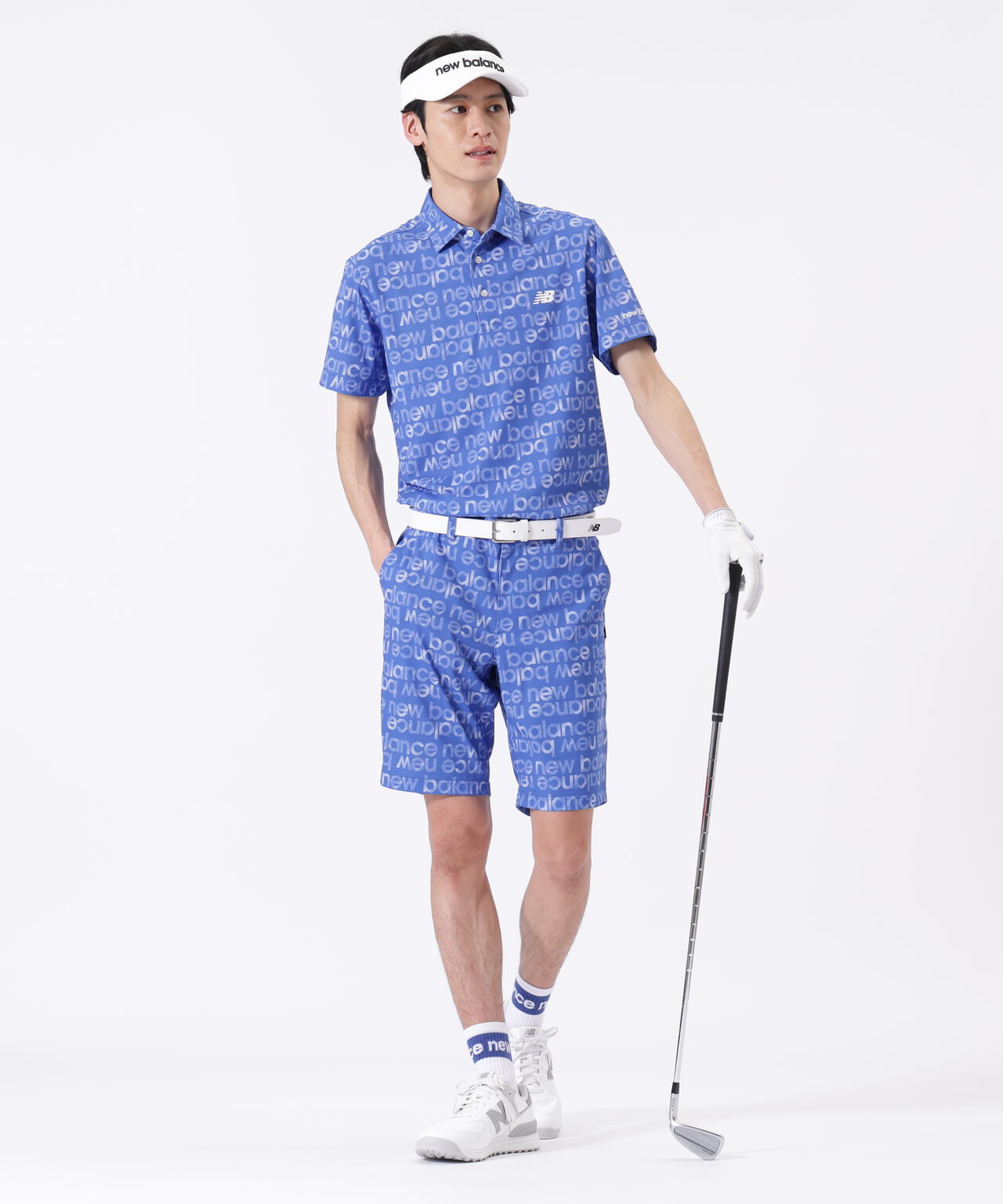 ボーダーロゴ総柄 ショートパンツ (MENS) | new balance golf