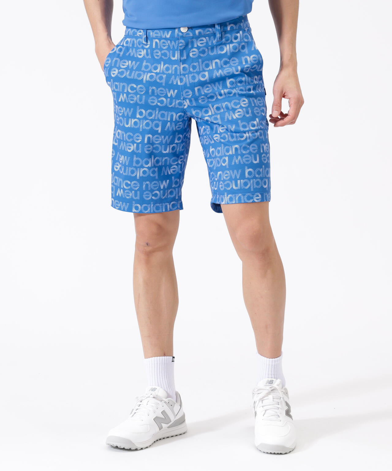 ボーダーロゴ総柄 ショートパンツ (MENS) | new balance golf