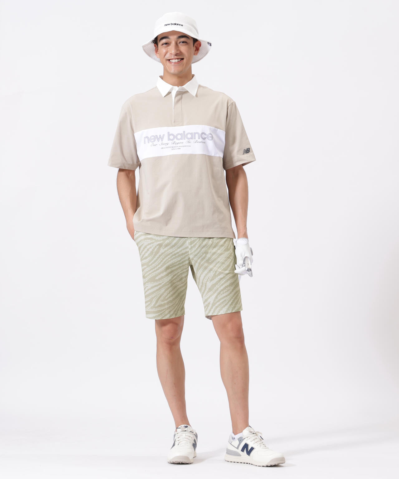 ロゴラインゼブラ柄 ショートパンツ (MENS) | new balance golf