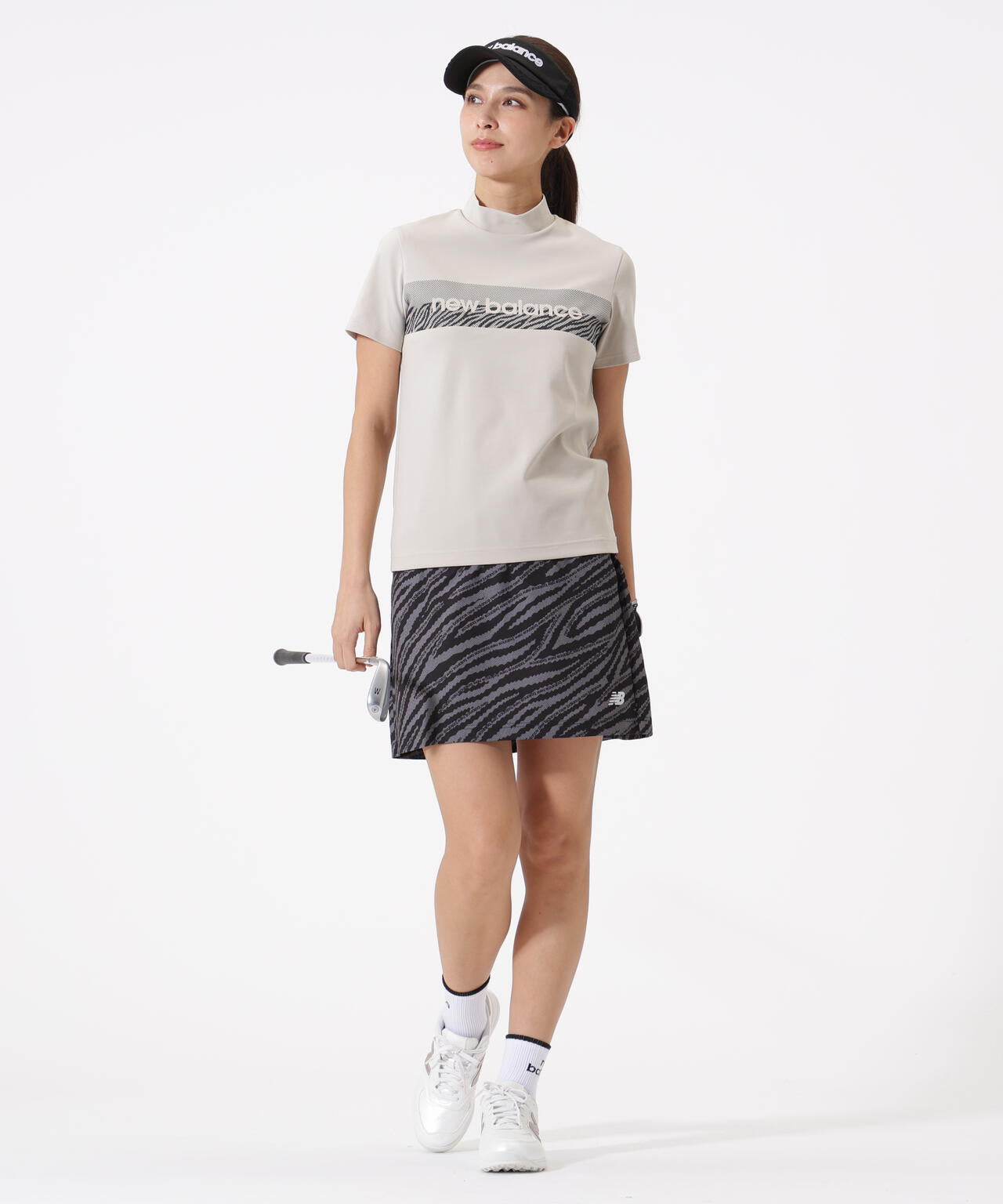 ロゴラインゼブラ柄 ジャージー スカート (WOMENS) | new balance golf