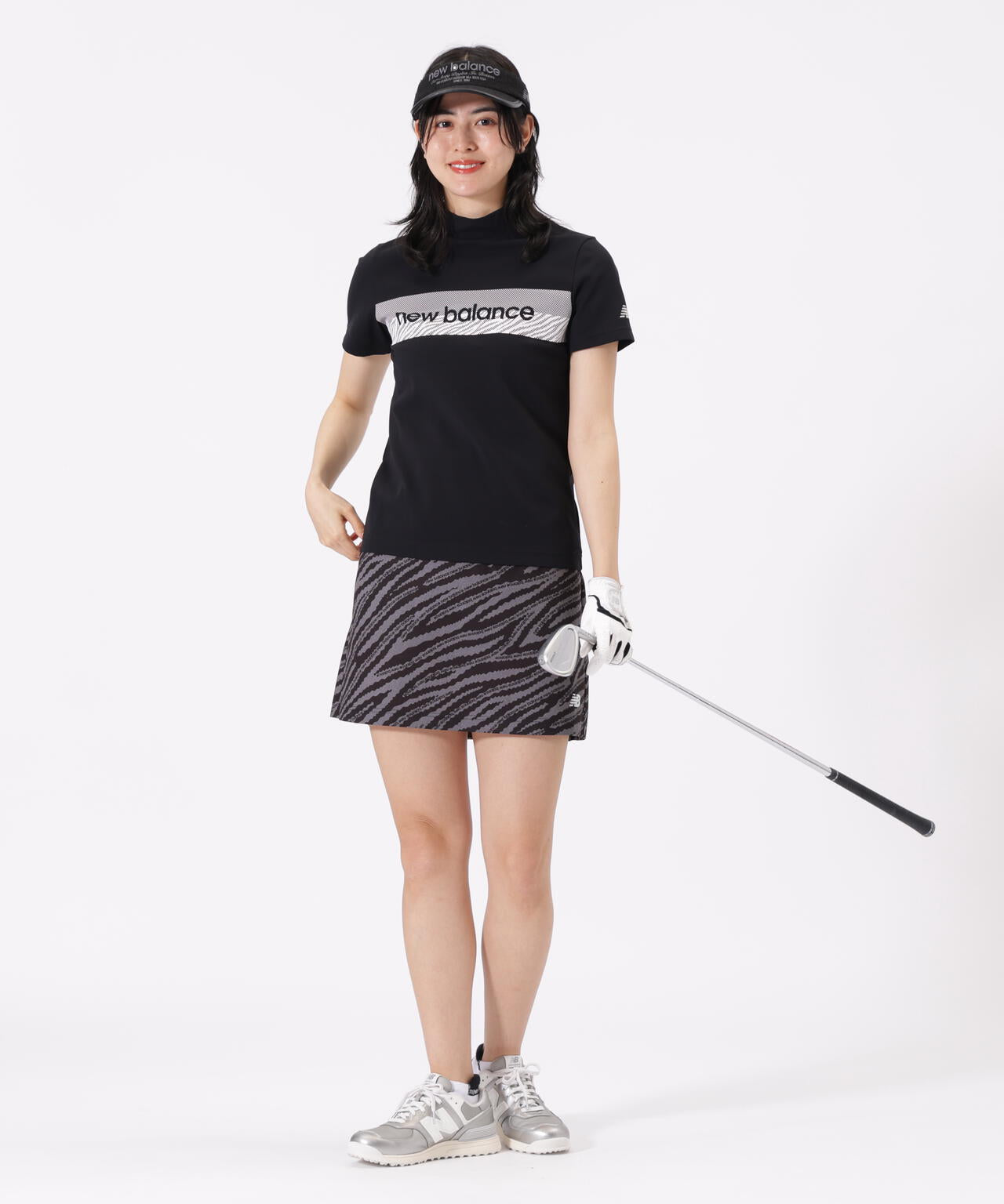 ロゴラインゼブラ柄 ジャージー スカート (WOMENS) | new balance golf
