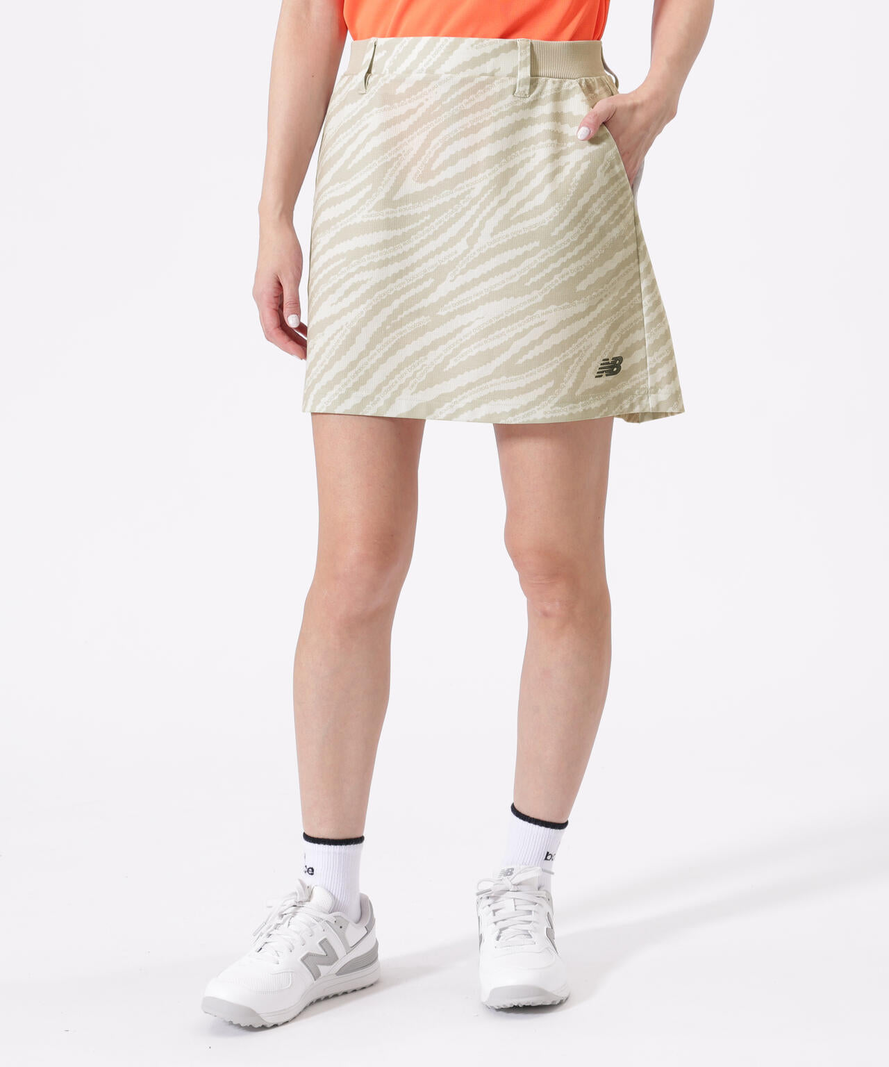 ロゴラインゼブラ柄 ジャージー スカート (WOMENS) | new balance golf