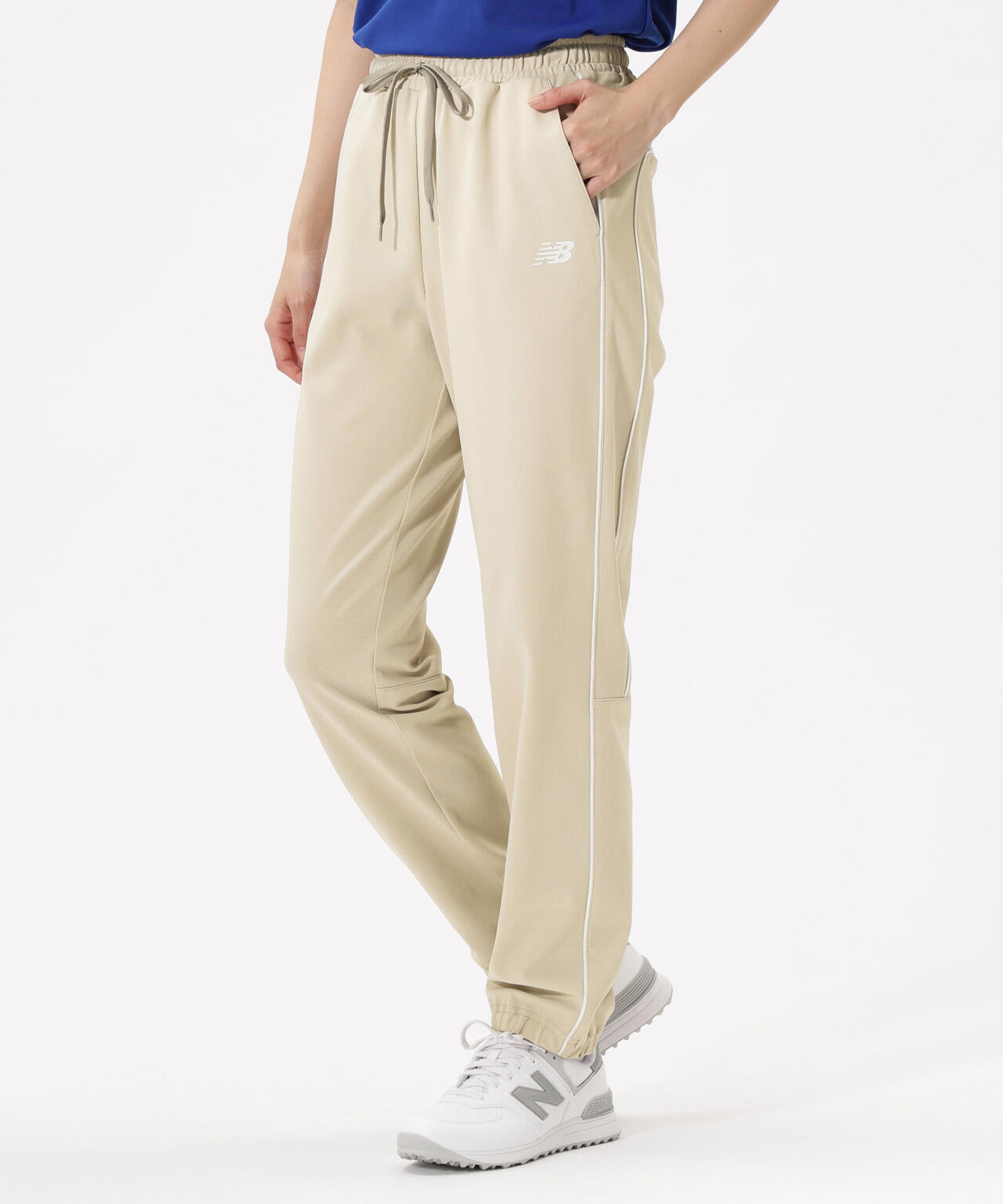 新品　ニューバランスゴルフ　パンツ　テーパード　ストレッチ　秋冬　ベージュ　6 ワイド テーパード ジョガーパンツ (WOMENS) | new balance golf