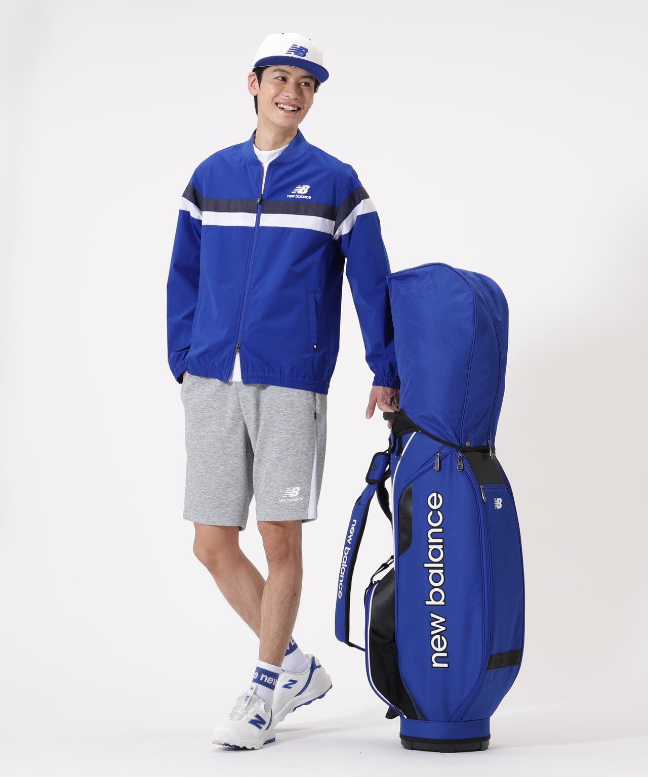 【new balance golf】美品　春夏ジャケットショートパンツ上下セット スウェット ショートパンツ (MENS) | new balance golf