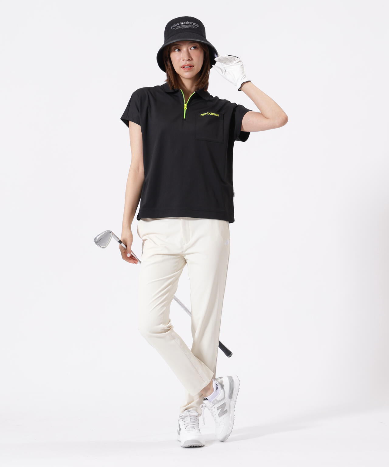 ハーフジップ ビッグ ポロシャツ (WOMENS) | new balance golf