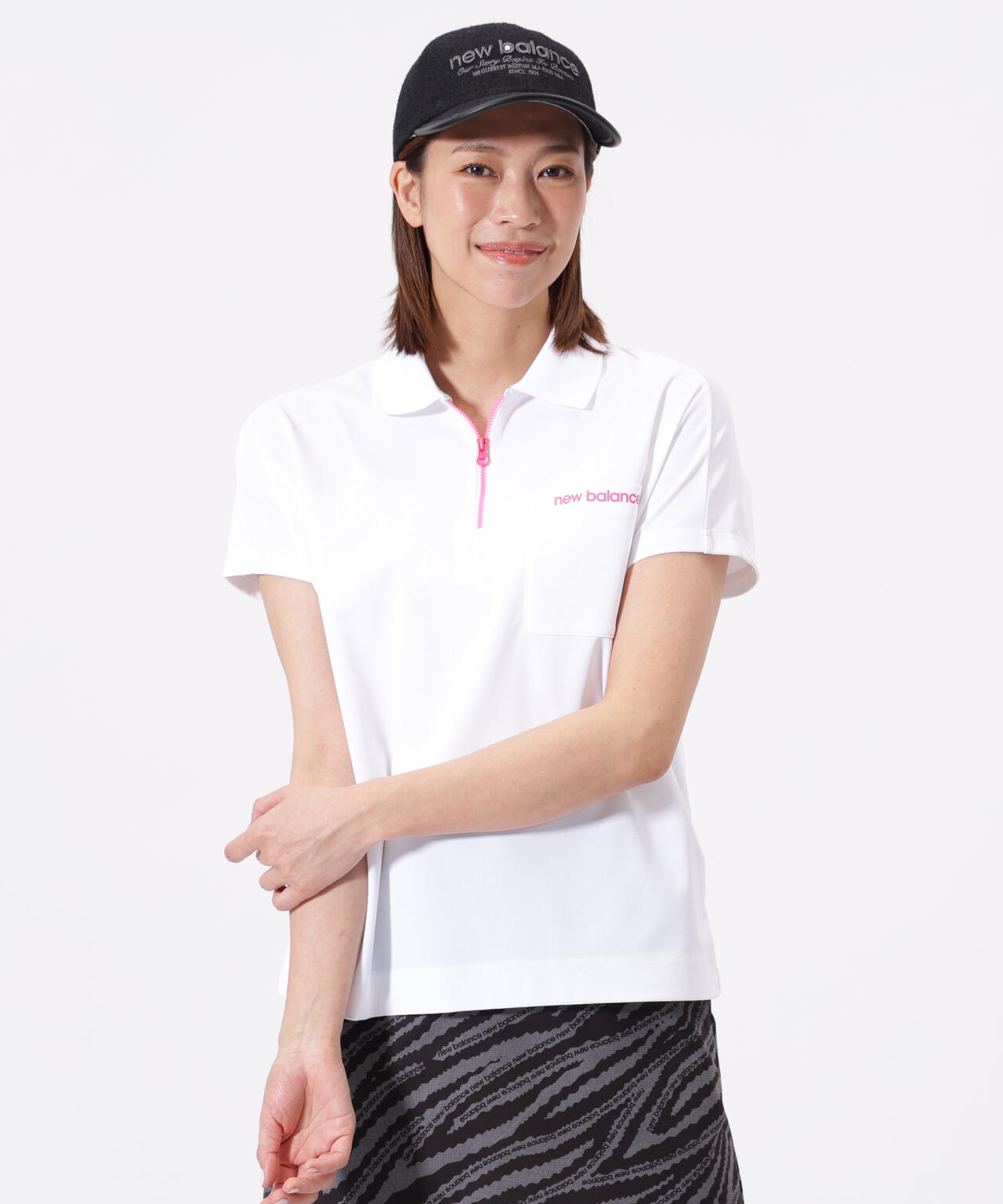ハーフジップ ビッグ ポロシャツ (WOMENS) | new balance golf