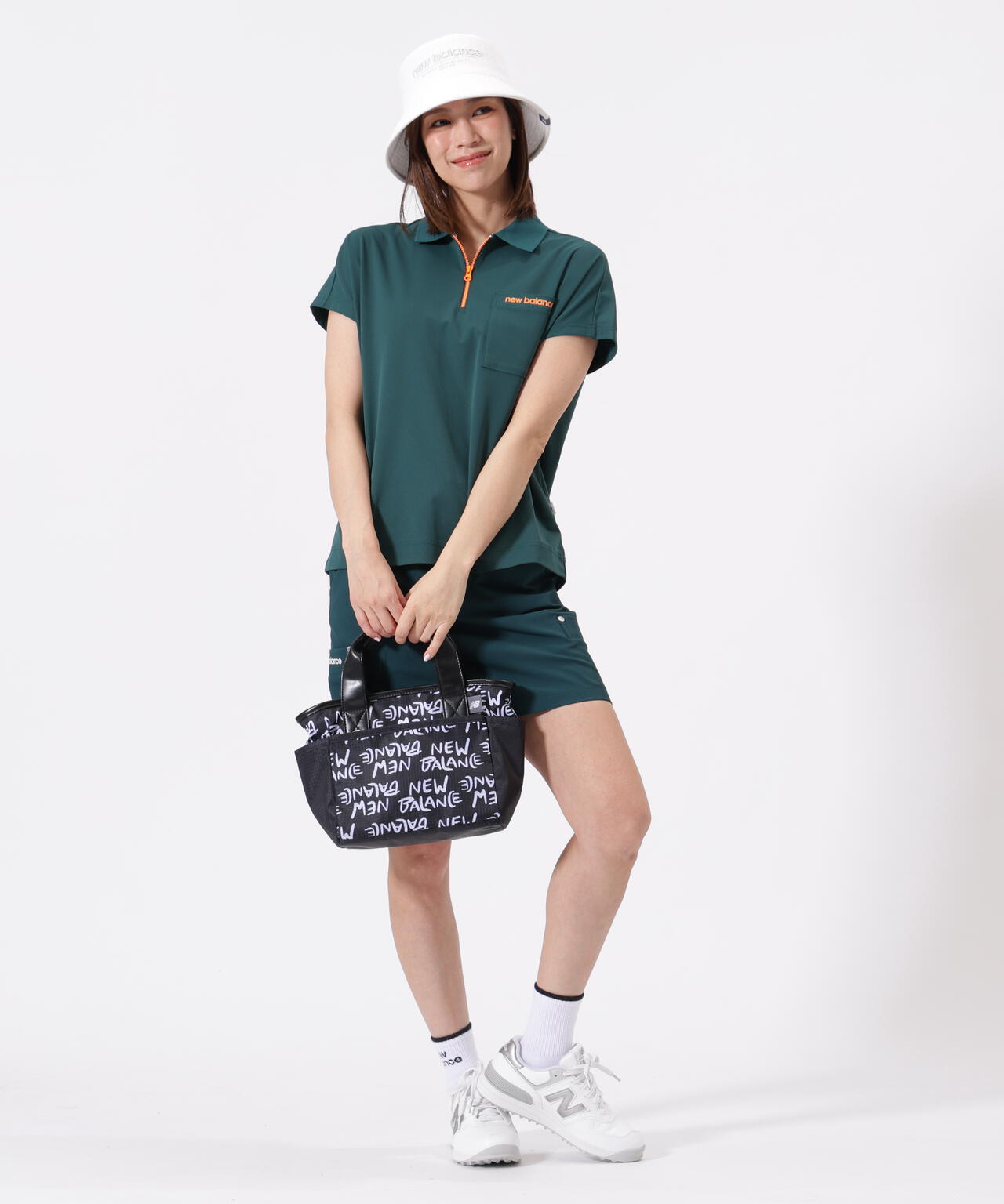 ハーフジップ ビッグ ポロシャツ (WOMENS) | new balance golf