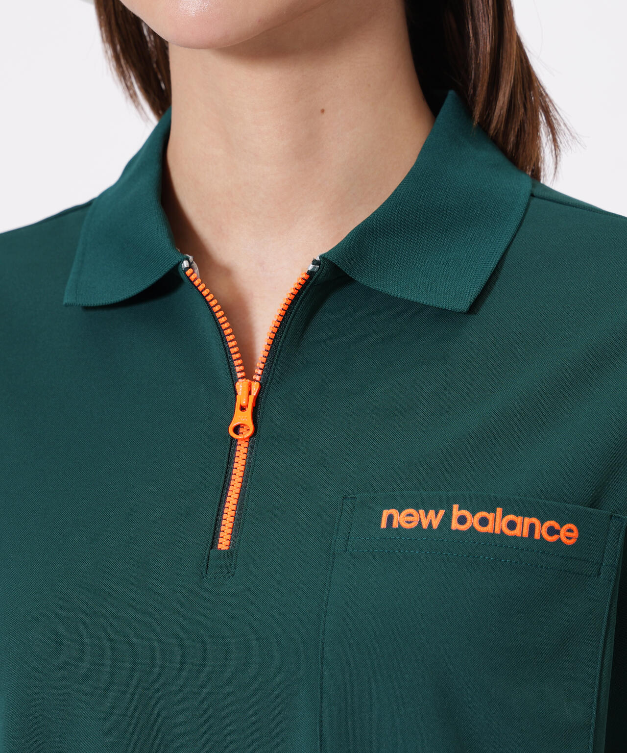 ハーフジップ ビッグ ポロシャツ (WOMENS) | new balance golf
