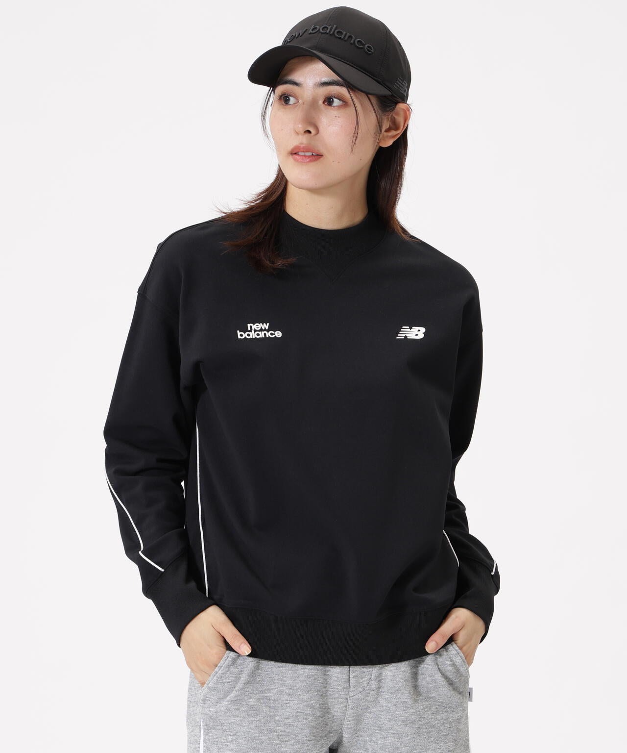 スウェット モックネック プルオーバー (WOMENS) | new balance golf