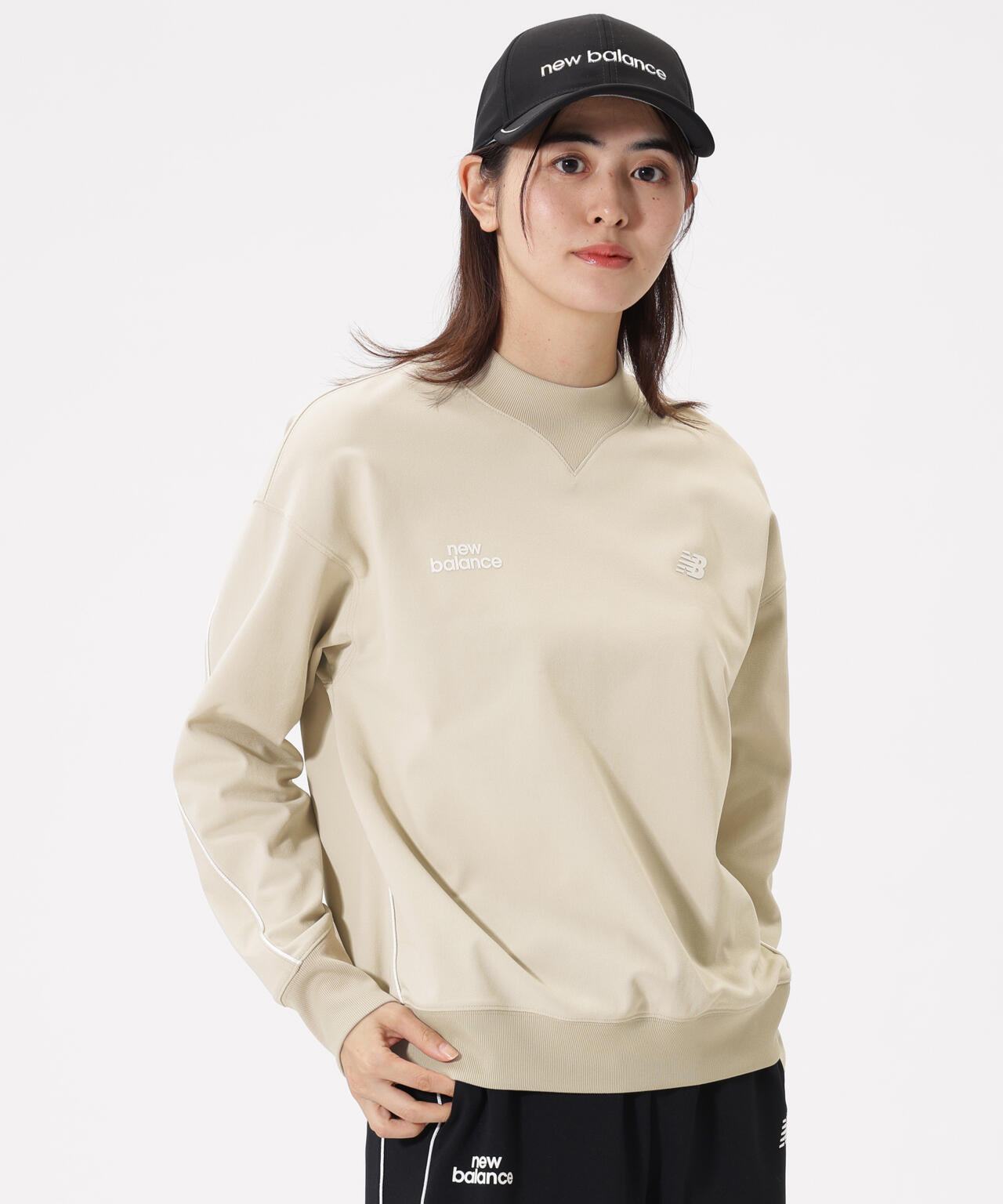 スウェット モックネック プルオーバー (WOMENS) | new balance golf