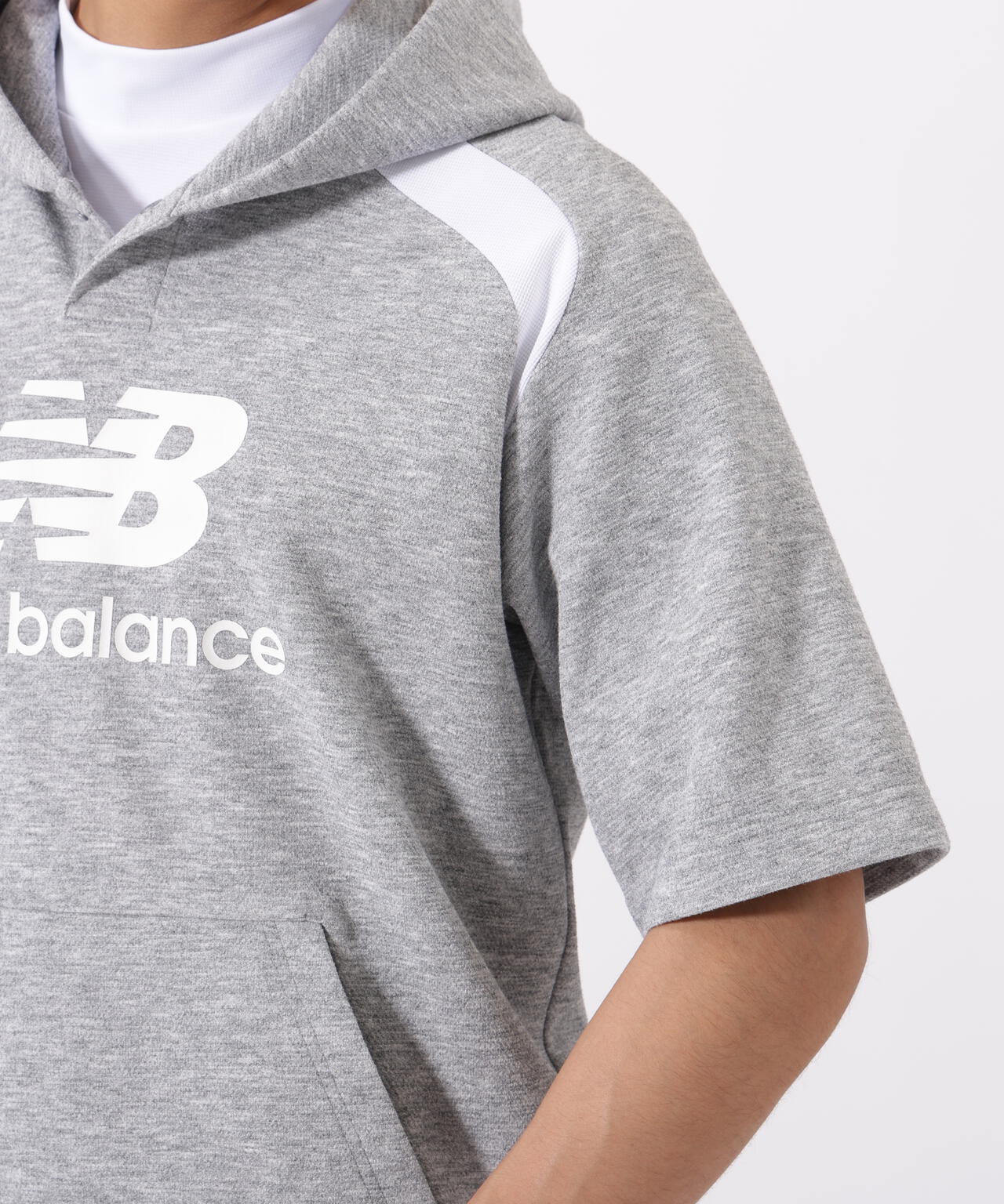 ハーフスリーブ スウェット プルオーバー フーディー (MENS) | new