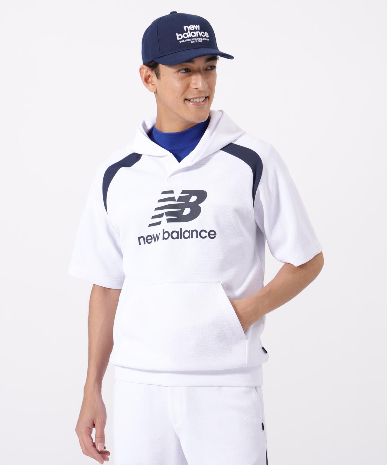 ハーフスリーブ スウェット プルオーバー フーディー (MENS) | new