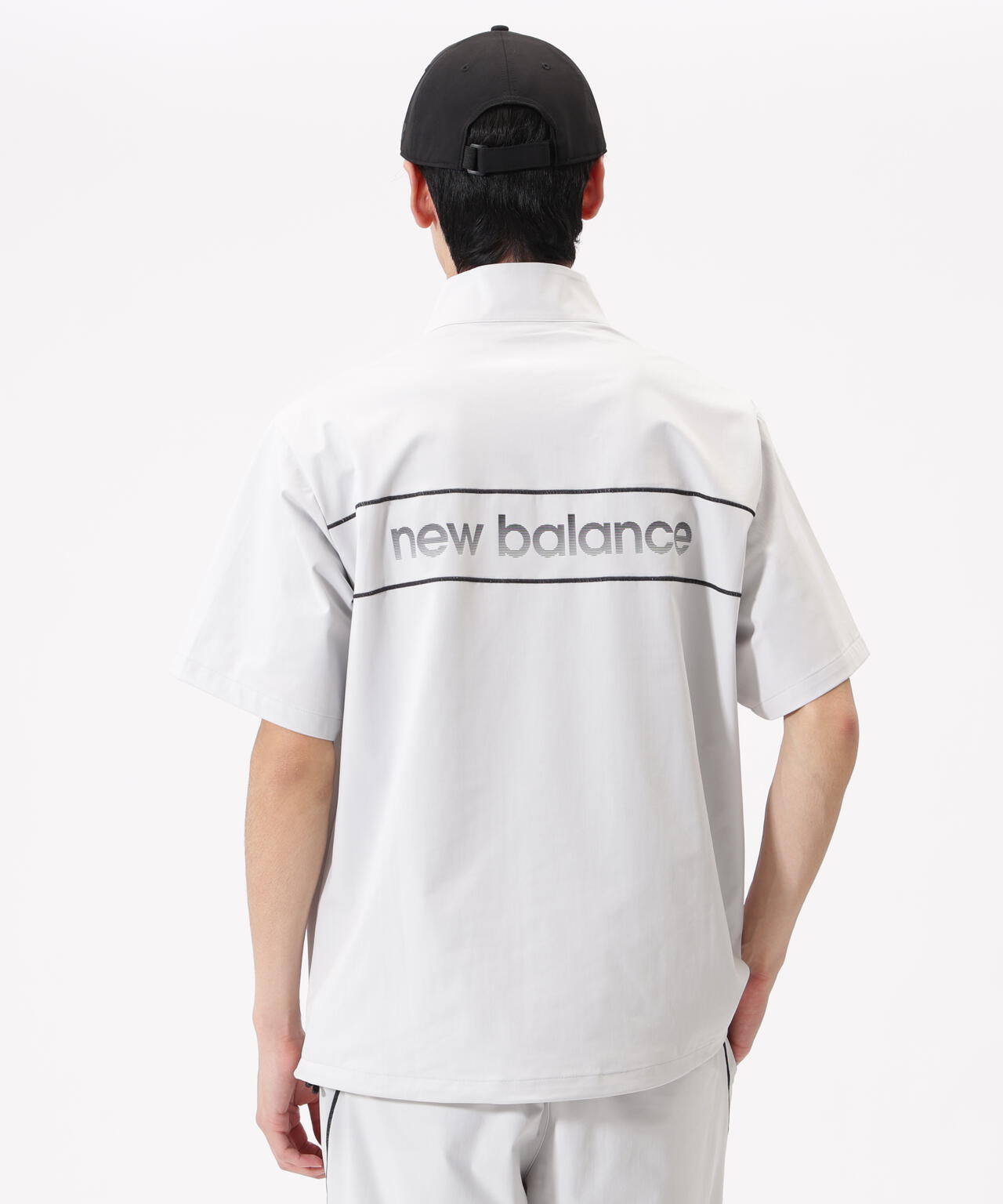 ハーフスリーブ スタンドジップ プルオーバー (MENS)