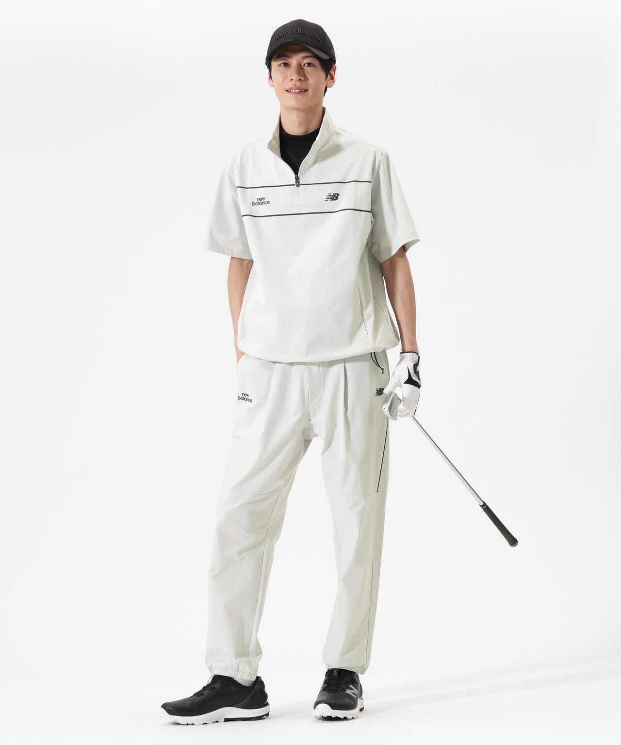 new balance ハーフスリーブ スタンドジップ プルオーバー ハーフスリーブ スタンドジップ プルオーバー (MENS) | new balance