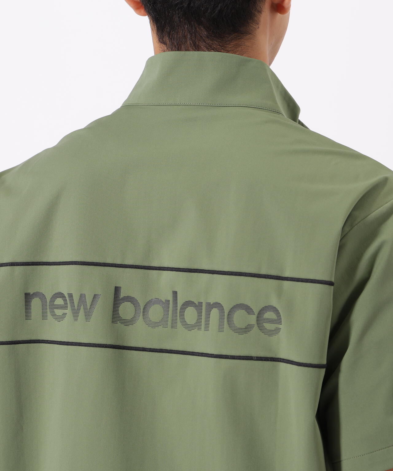 ハーフスリーブ スタンドジップ プルオーバー (MENS)