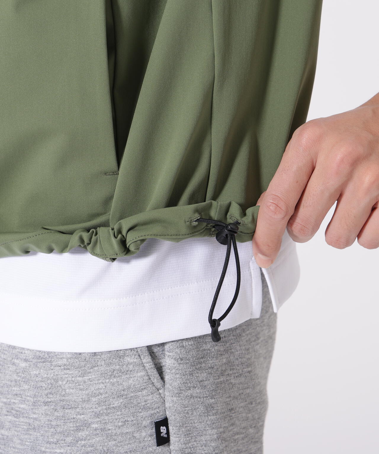 ハーフスリーブ スタンドジップ プルオーバー (MENS)