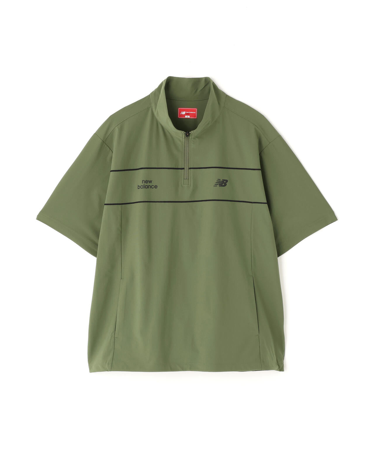 ハーフスリーブ スタンドジップ プルオーバー (MENS)