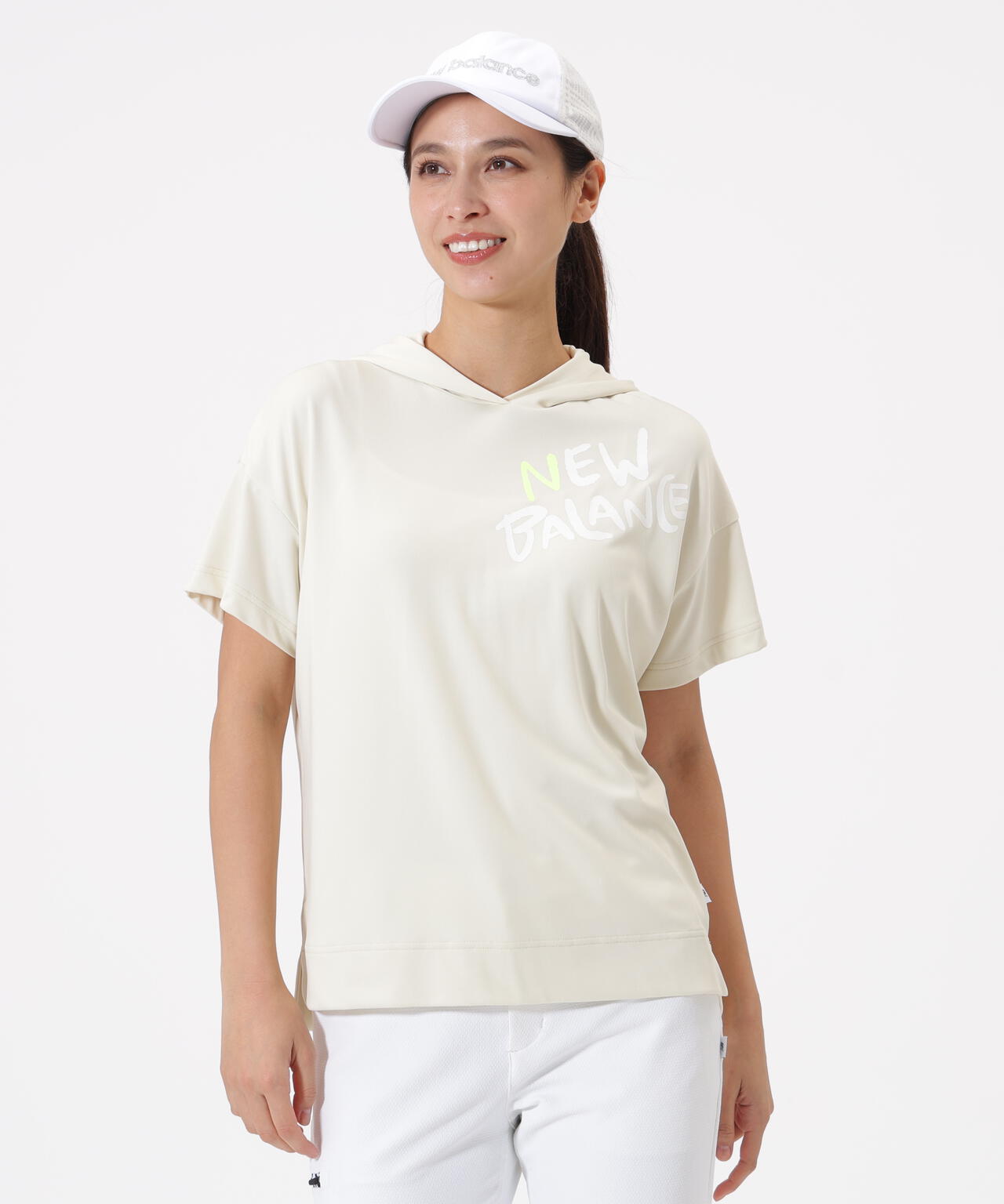 接触冷感 半袖 プルオーバー フーディー (WOMENS) | new balance golf