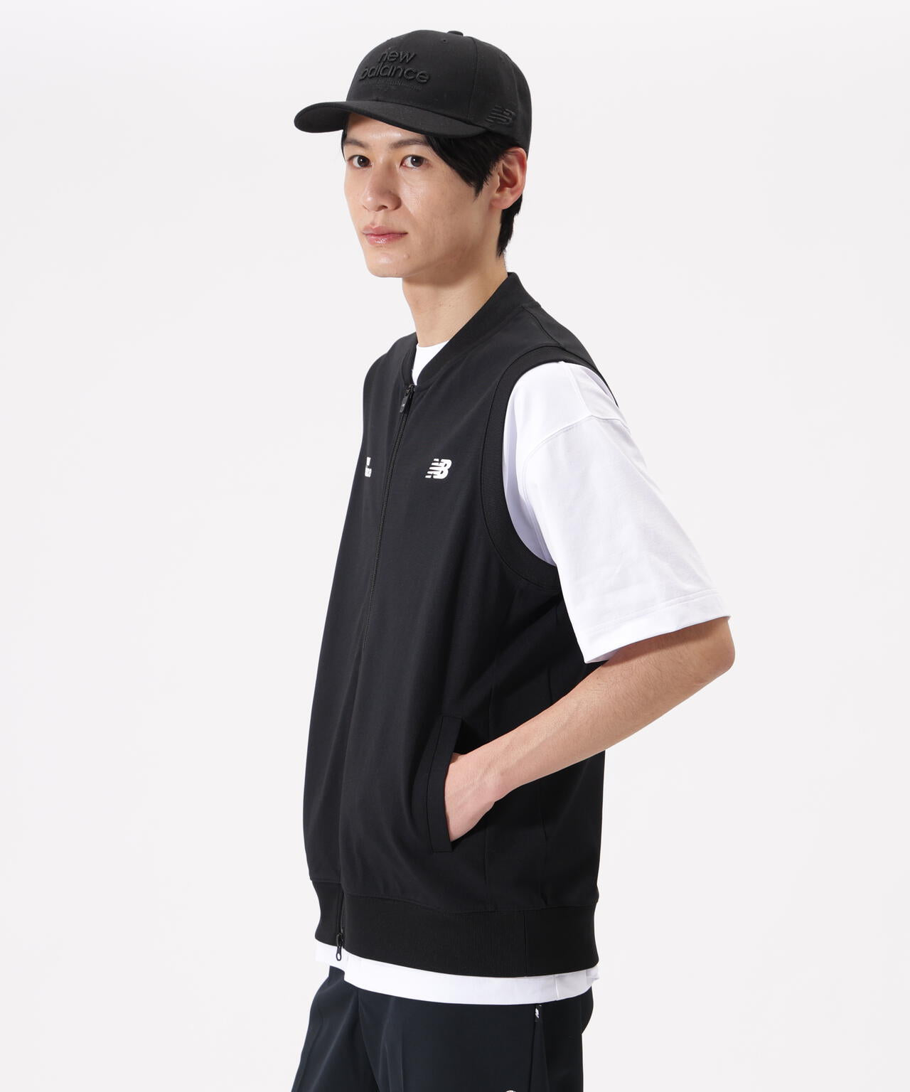 NEW BALANCE GOLF ゴルフジップアップ　ベスト　帽子セット 直営店舗限定】スウェット フルジップ ベスト (MENS) | new balance