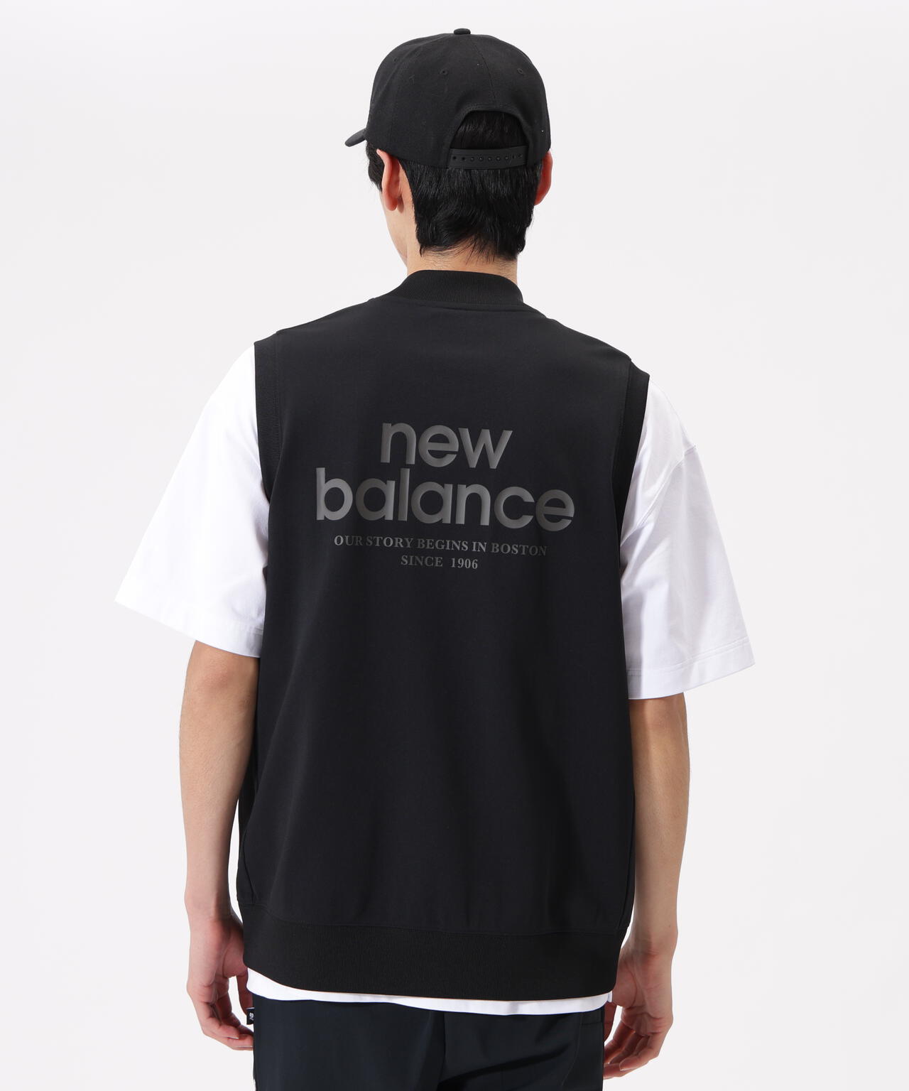 直営店舗限定】スウェット フルジップ ベスト (MENS) | new balance