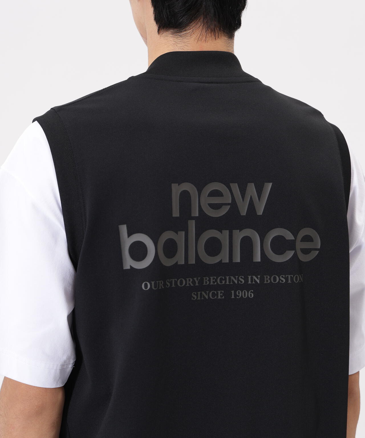 直営店舗限定】スウェット フルジップ ベスト (MENS) | new balance