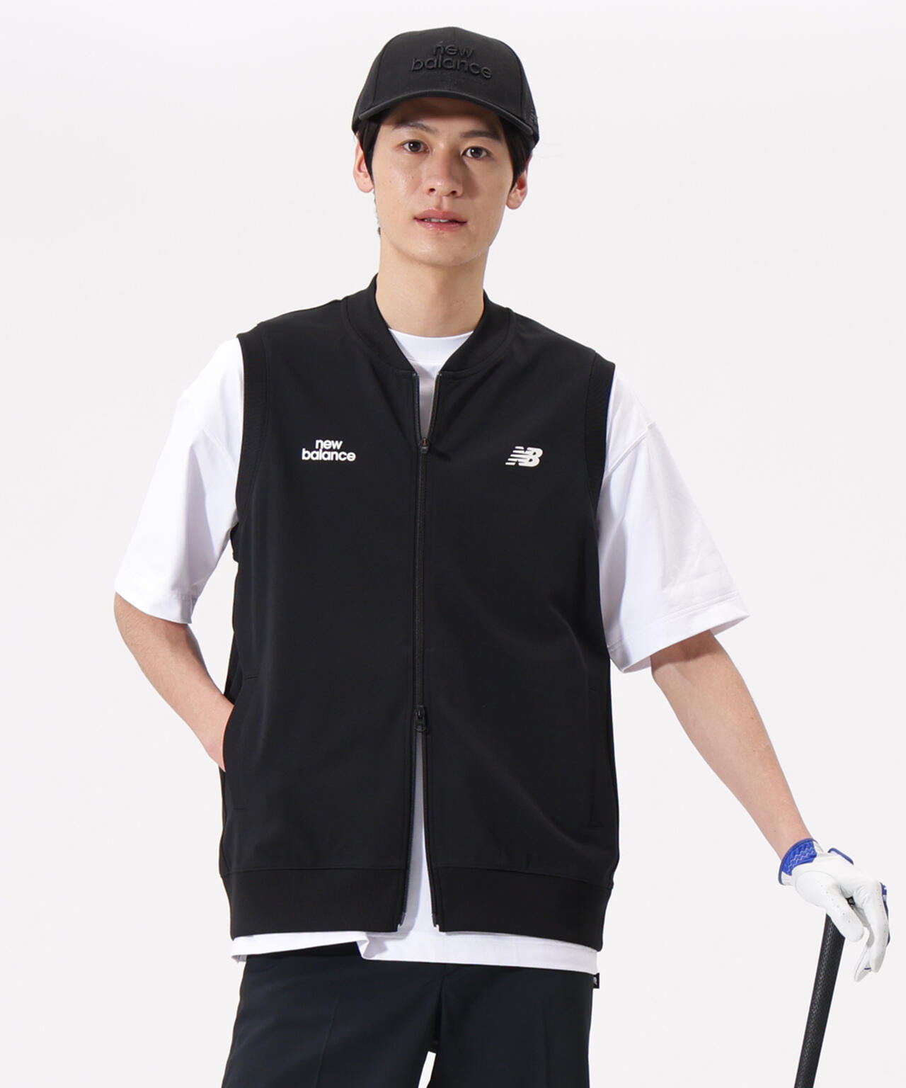 直営店舗限定】スウェット フルジップ ベスト (MENS) | new balance