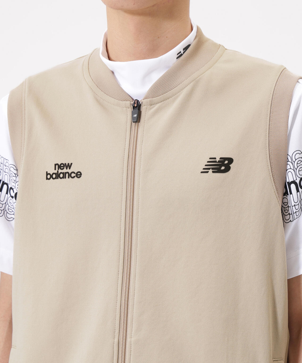 直営店舗限定】スウェット フルジップ ベスト (MENS) | new balance