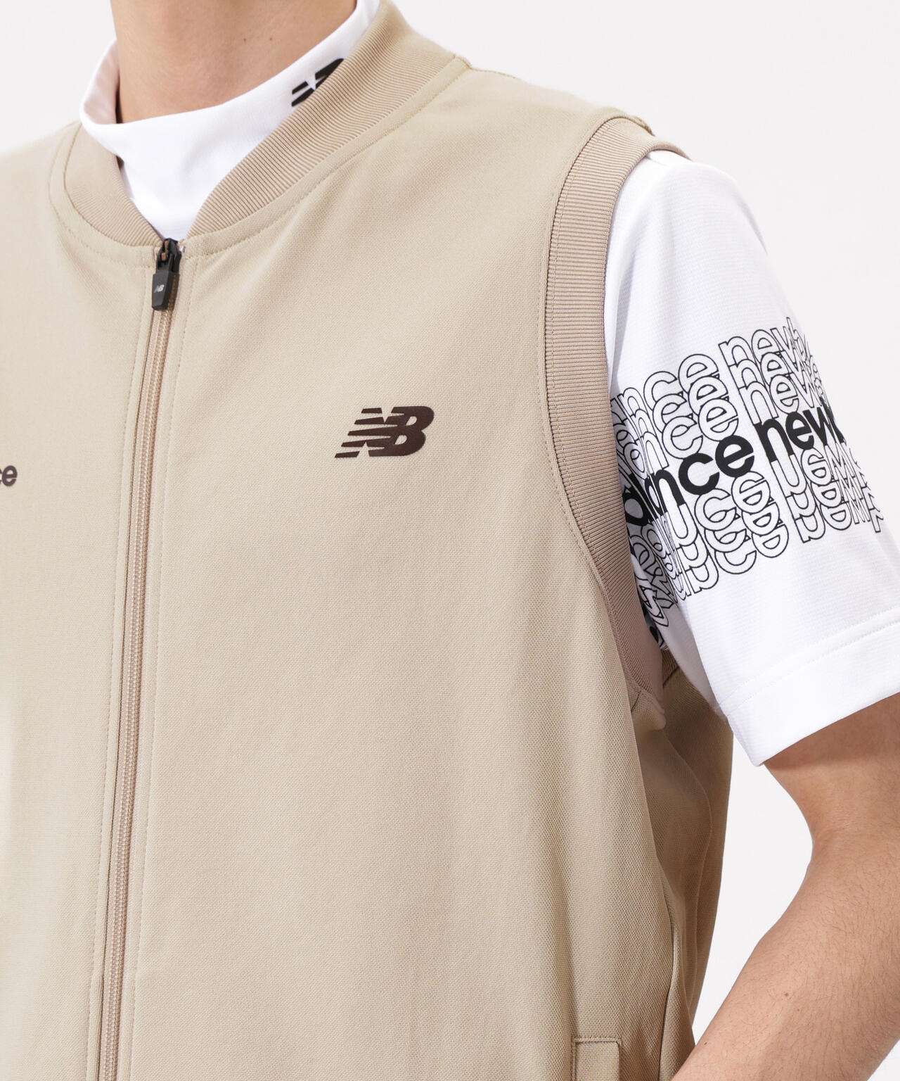 直営店舗限定】スウェット フルジップ ベスト (MENS) | new balance