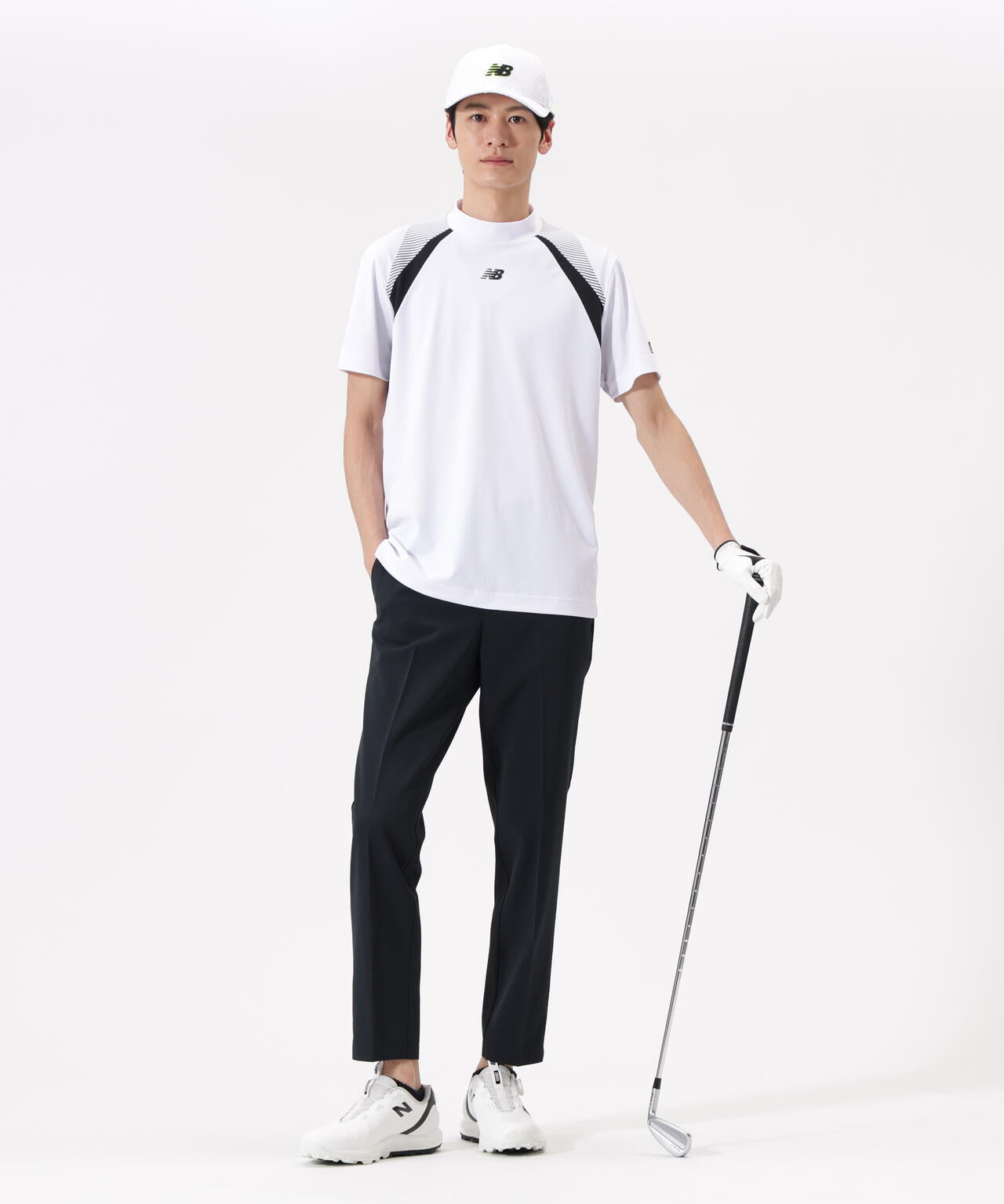 UV 防透 ストレッチ 半袖 モックネック プルオーバー (MENS) | new