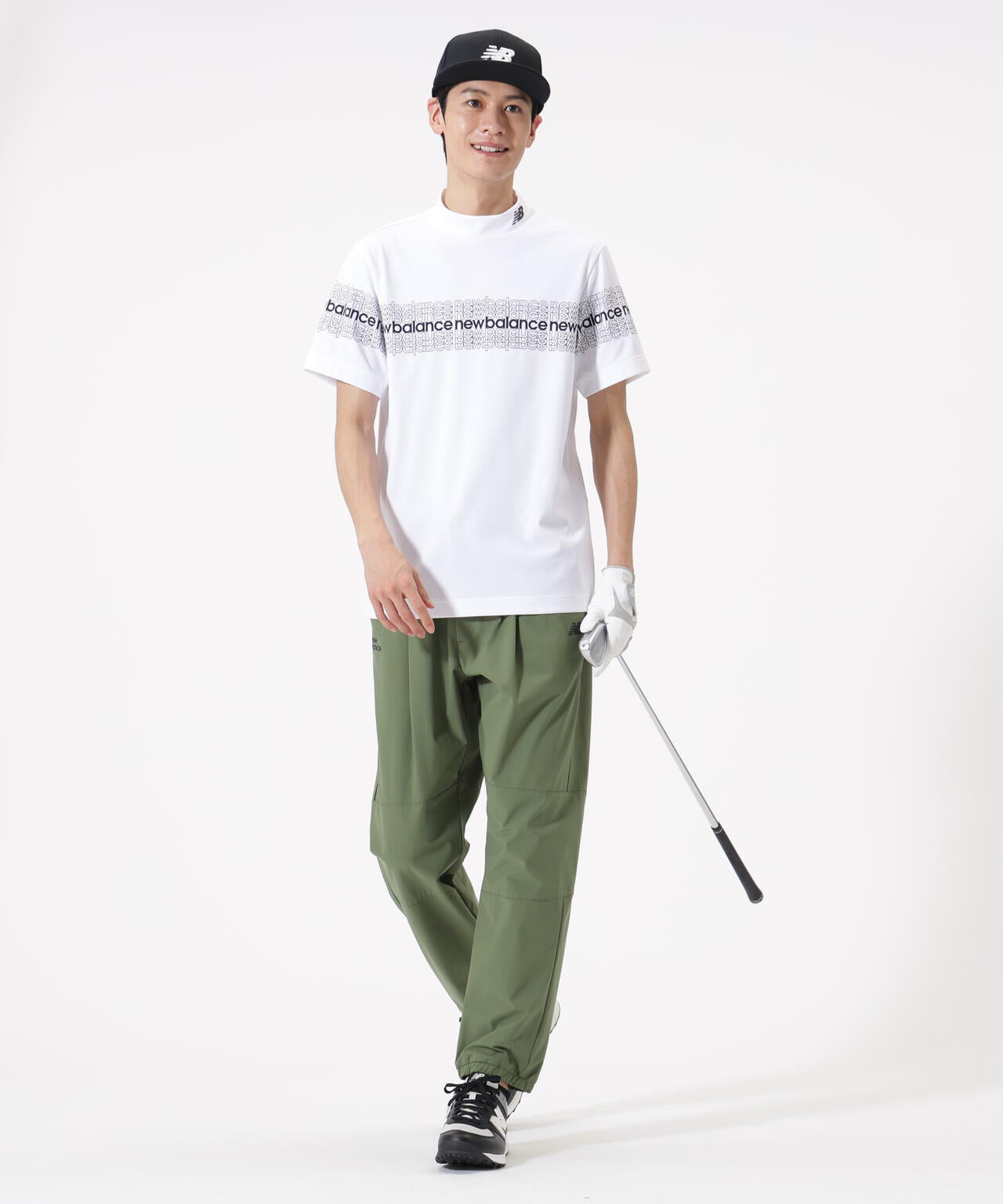 超速乾 半袖 モックネック プルオーバー (MENS) | new balance golf