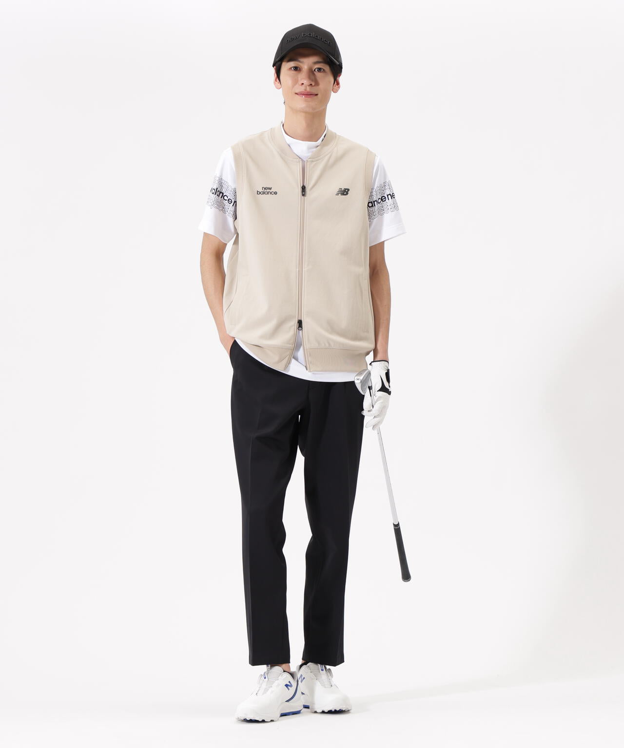 超速乾 半袖 モックネック プルオーバー (MENS) | new balance golf