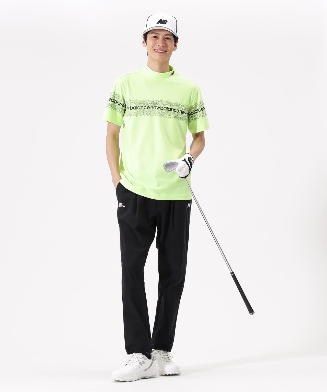 超速乾 半袖 モックネック プルオーバー (MENS) | new balance golf