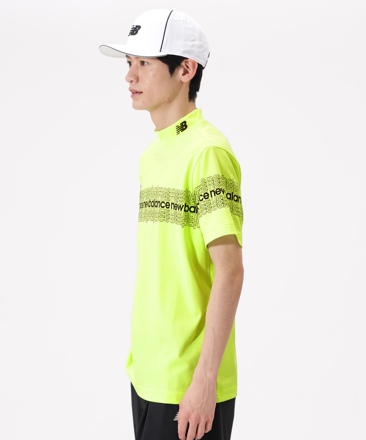 超速乾 半袖 モックネック プルオーバー (MENS) | new balance golf