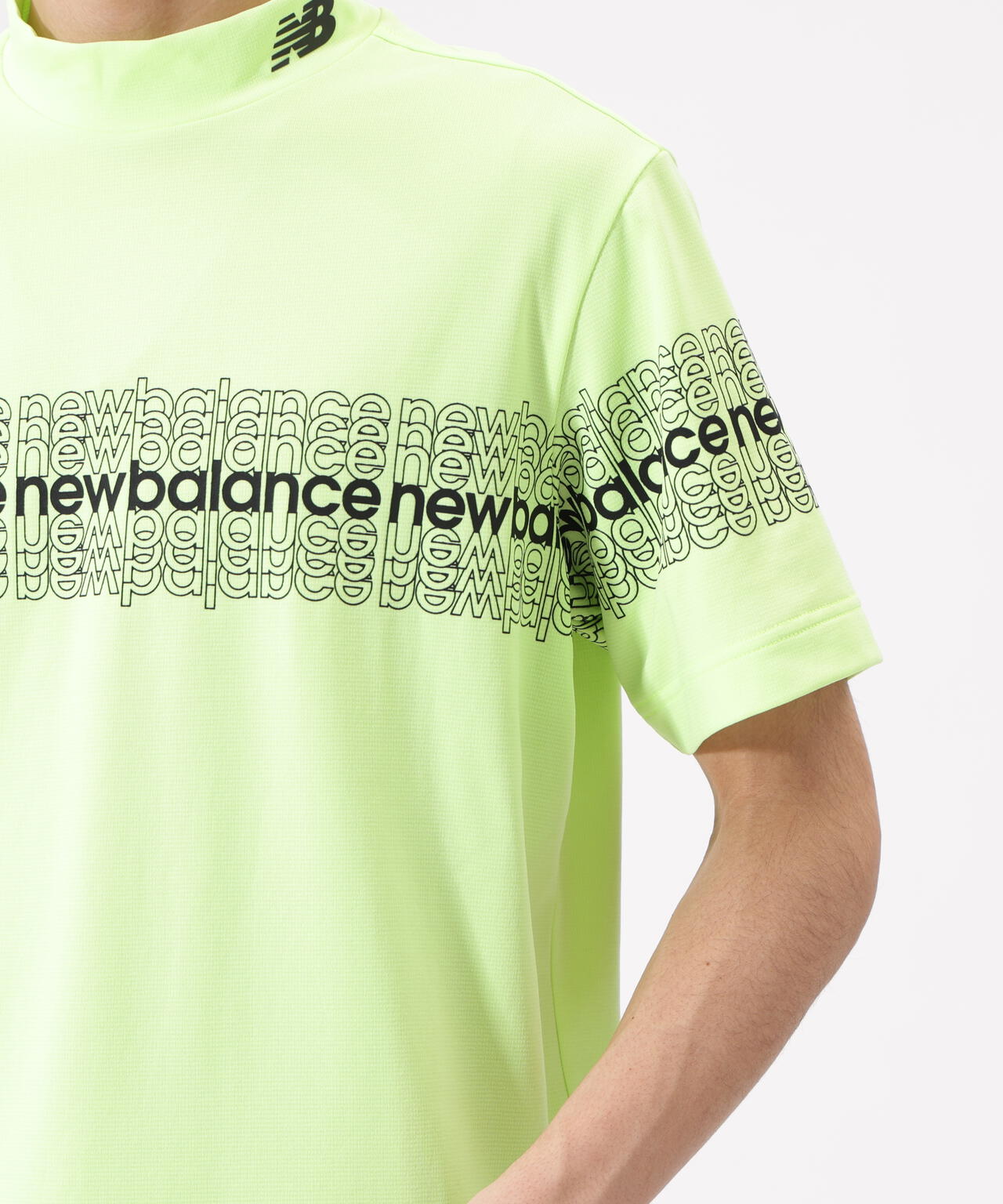 超速乾 半袖 モックネック プルオーバー (MENS) | new balance golf