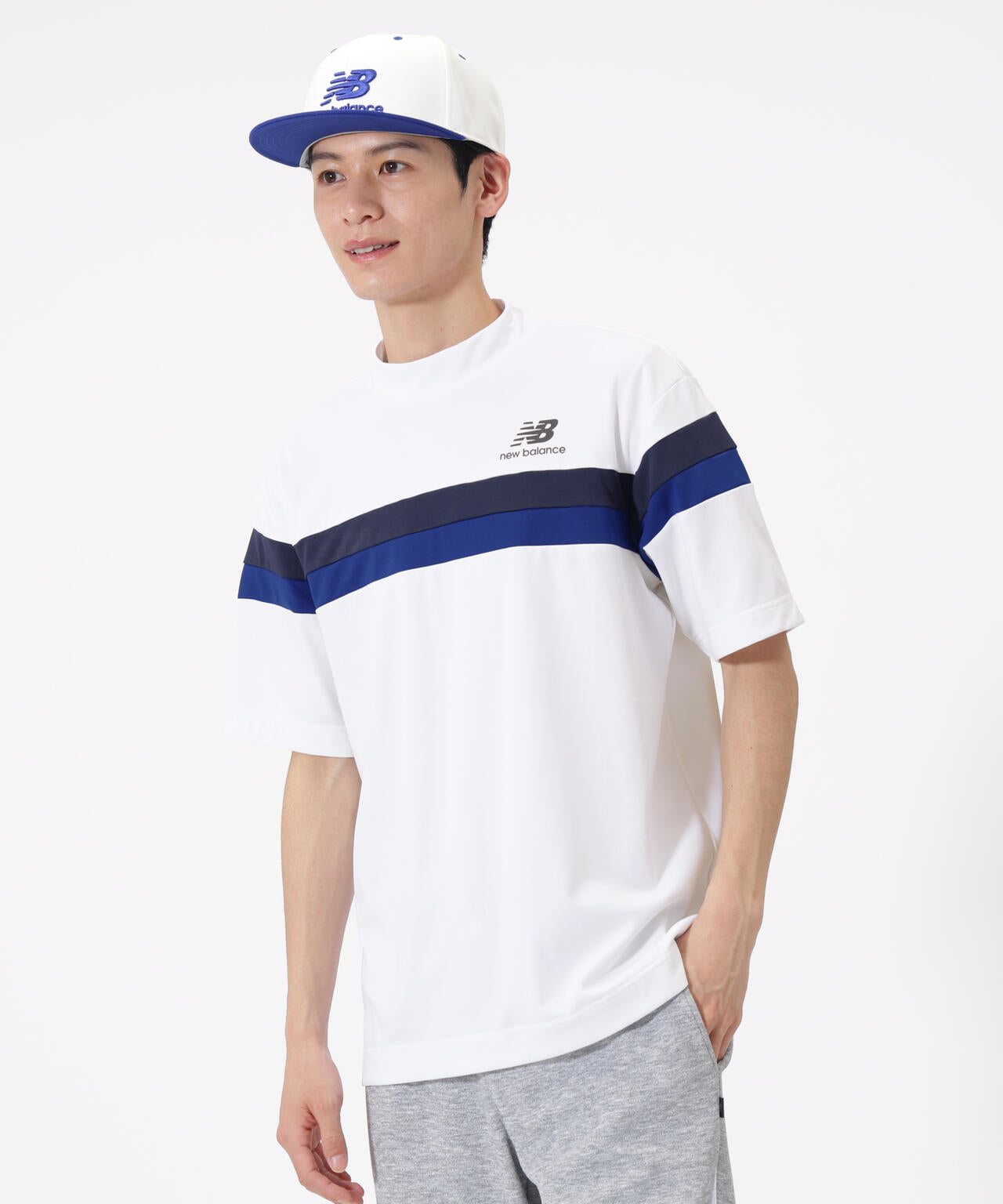 ハーフスリーブ モックネック プルオーバー (MENS) | new balance golf