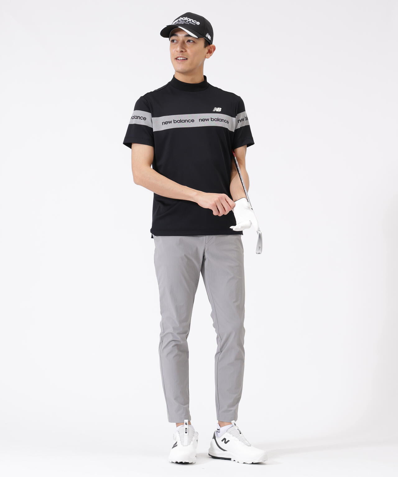 接触冷感 半袖 モックネック プルオーバー (MENS) | new balance golf