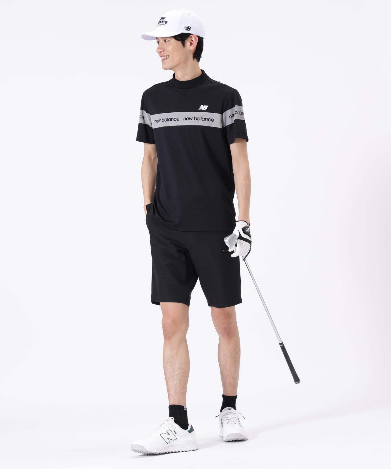 接触冷感 半袖 モックネック プルオーバー (MENS) | new balance golf
