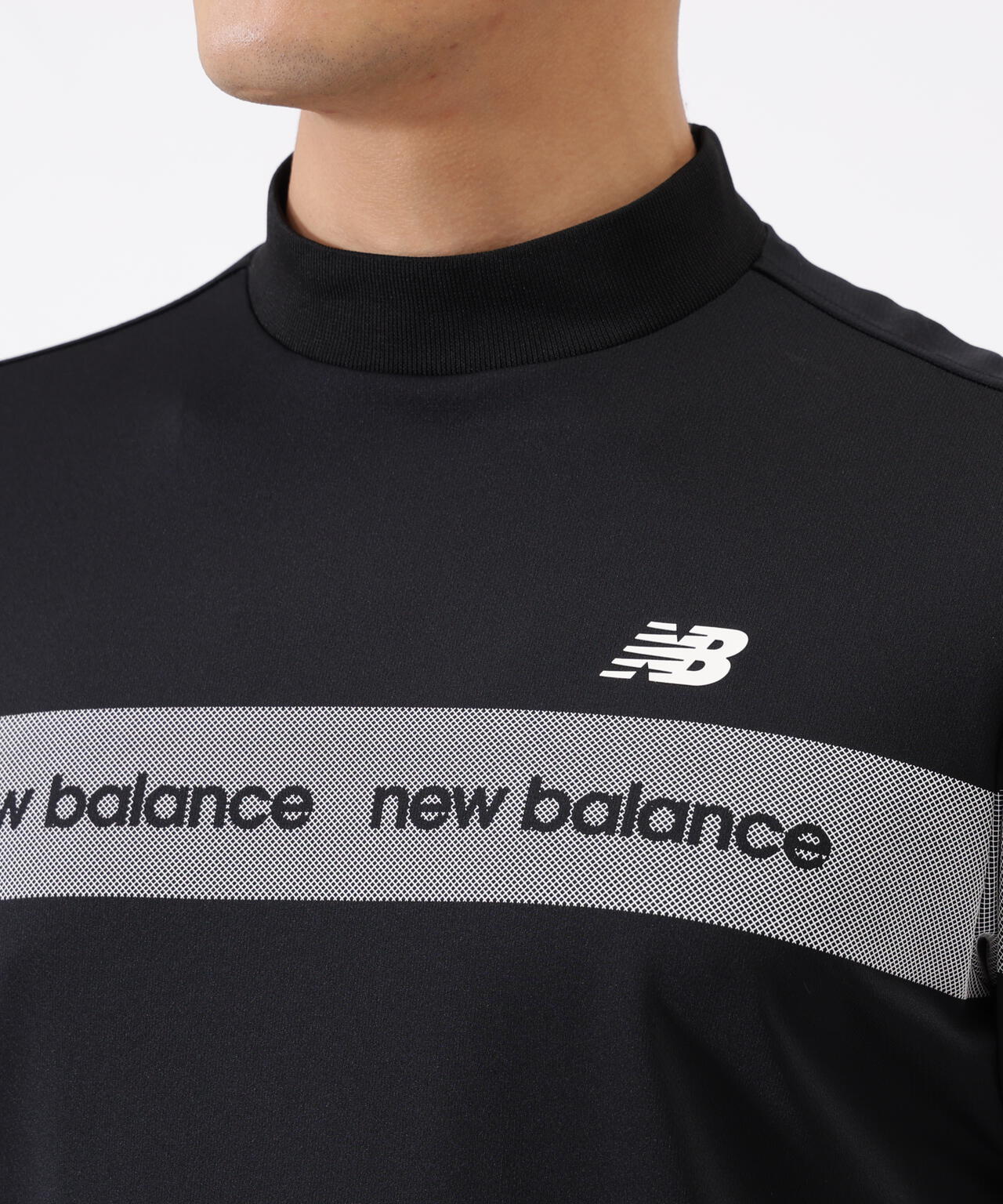接触冷感 半袖 モックネック プルオーバー (MENS) | new balance golf