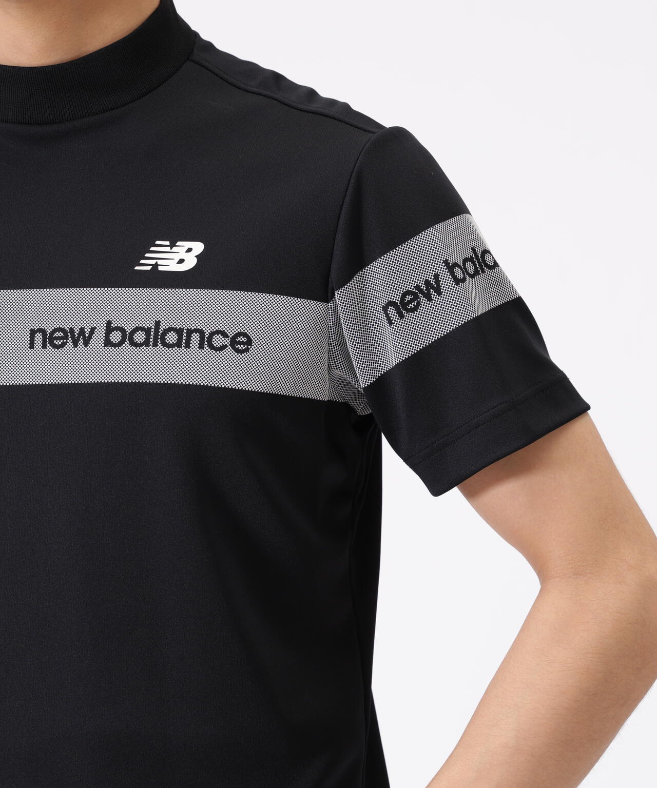 接触冷感 半袖 モックネック プルオーバー (MENS) | new balance golf