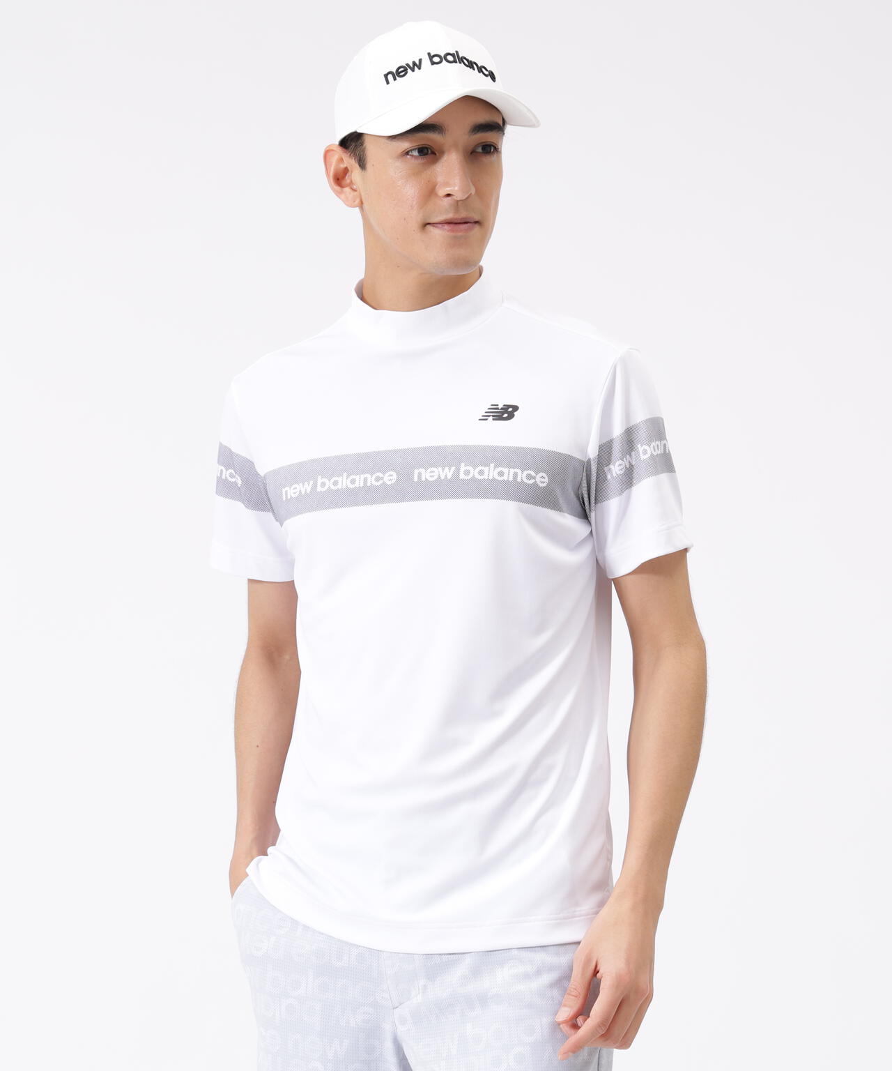 接触冷感 半袖 モックネック プルオーバー (MENS) | new balance golf