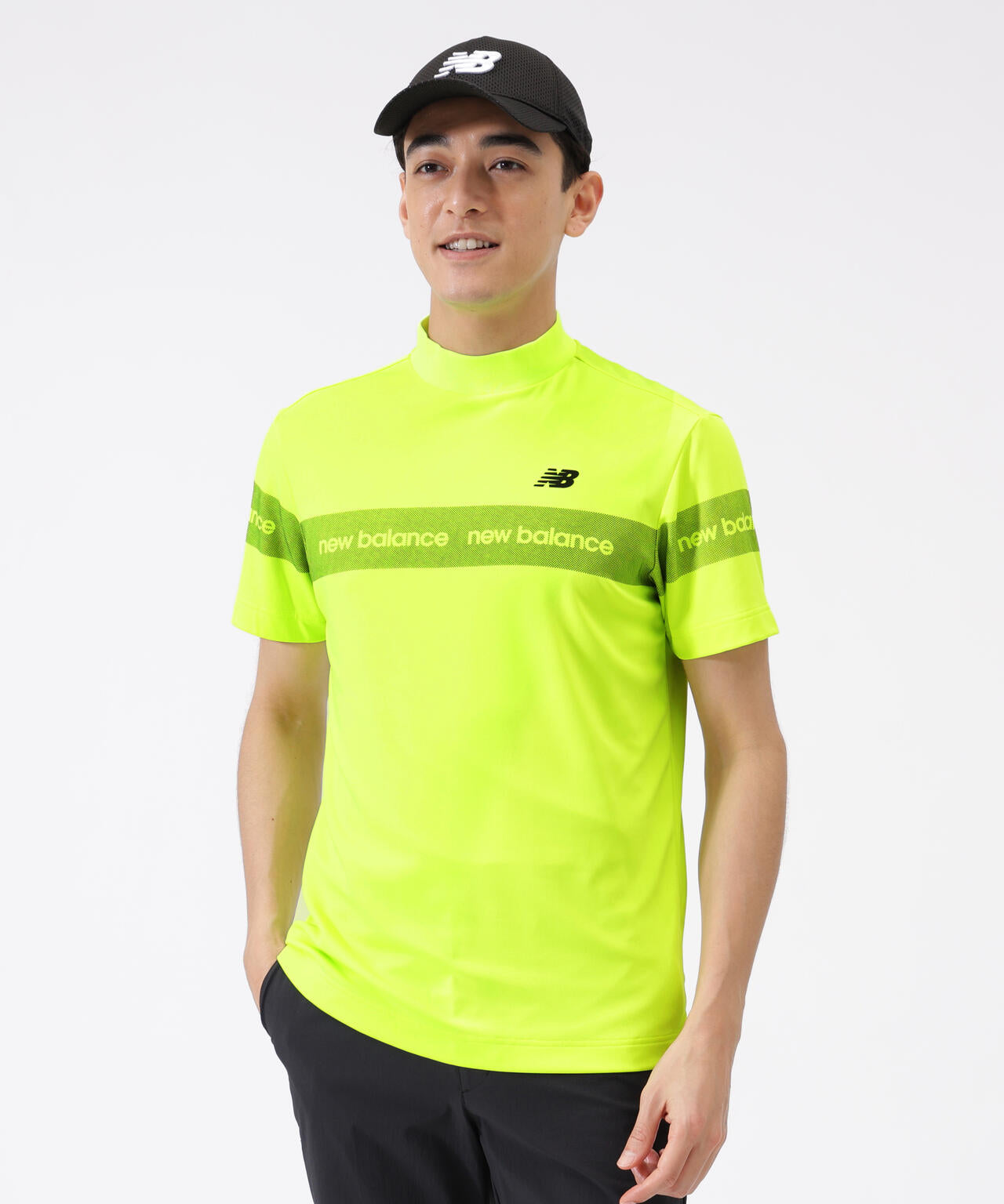 接触冷感 半袖 モックネック プルオーバー (MENS) | new balance golf