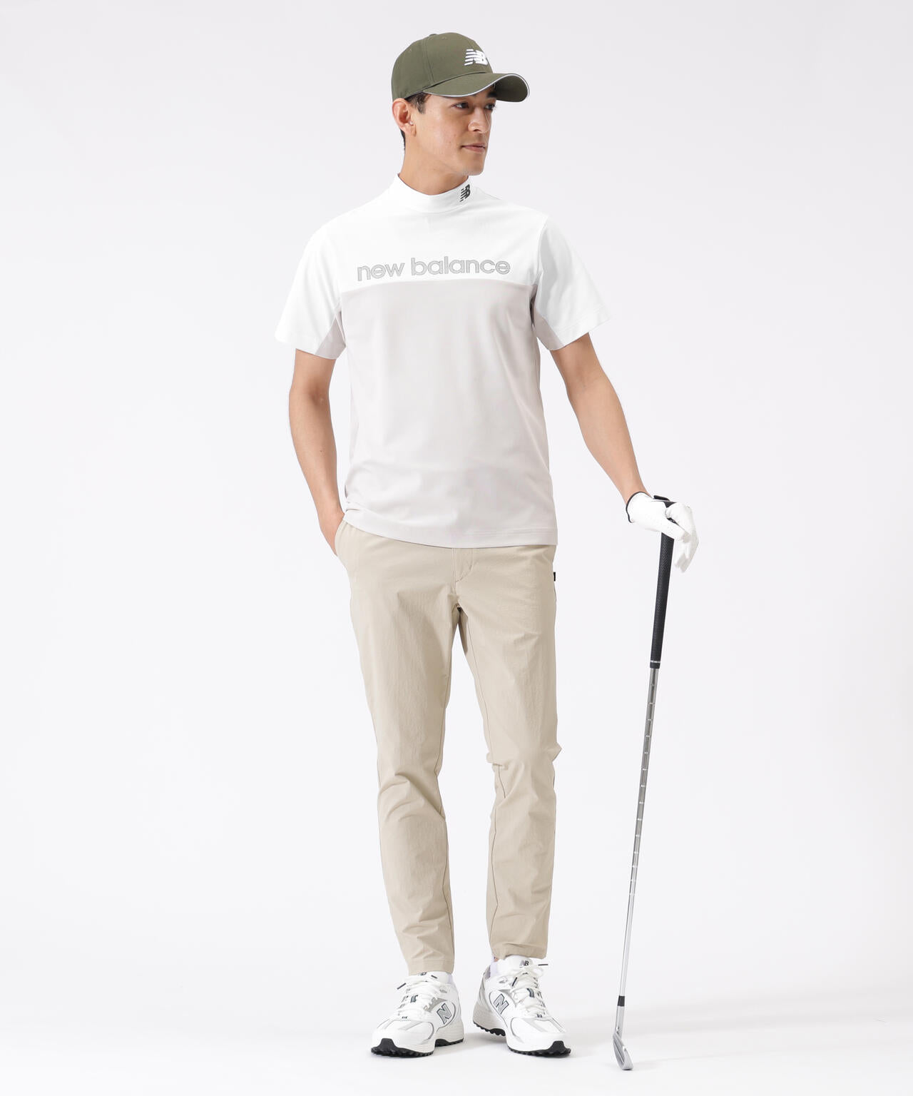 超速乾 UV 防透 半袖 モックネック プルオーバー (MENS) | new balance
