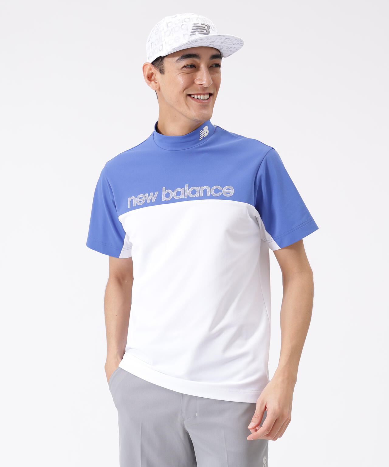超速乾 UV 防透 半袖 モックネック プルオーバー (MENS) | new balance
