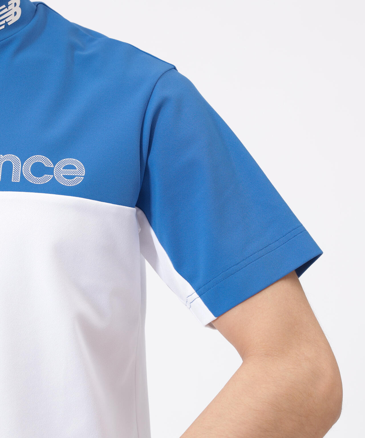 超速乾 UV 防透 半袖 モックネック プルオーバー (MENS) | new balance